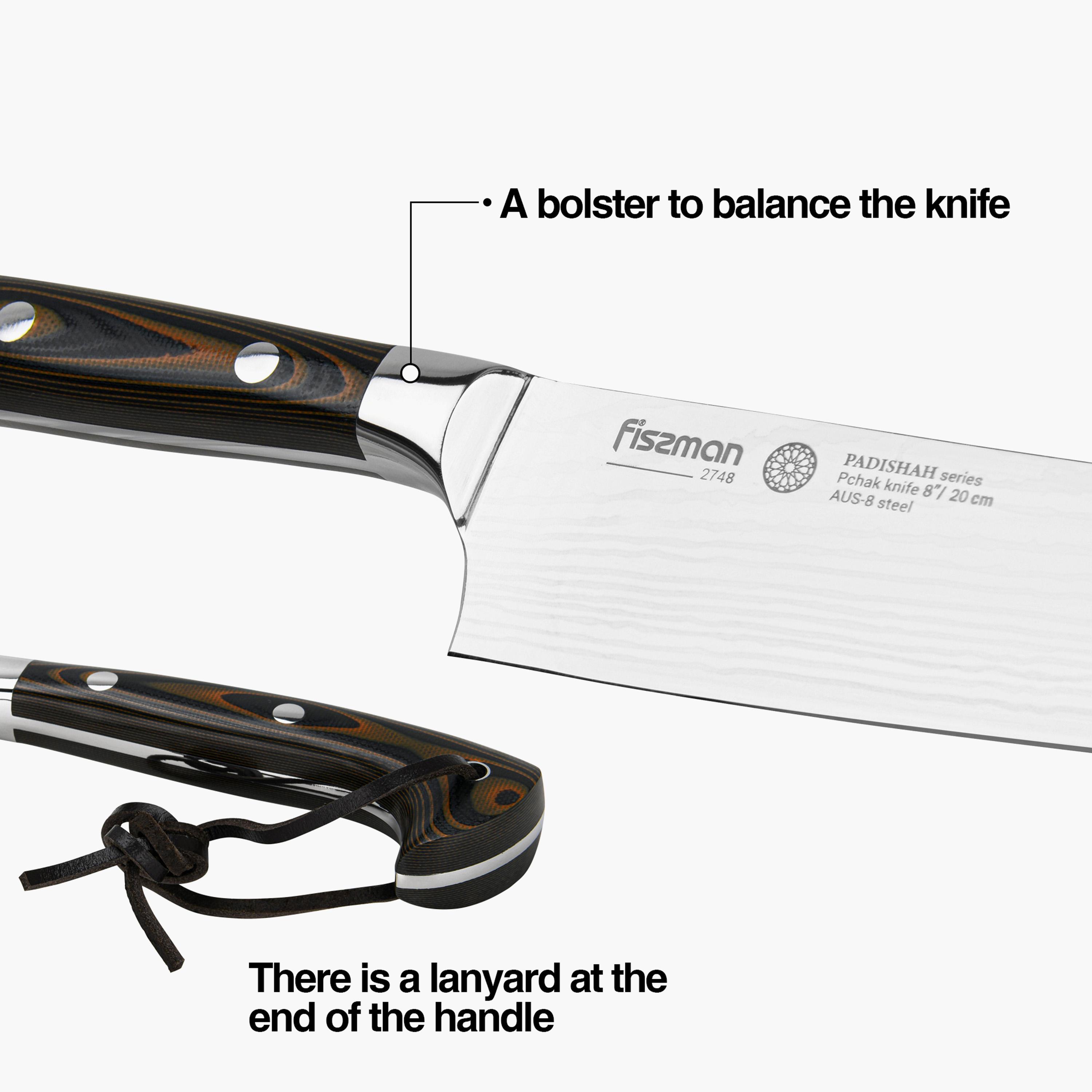 سكين بتشاك 8 بوصة ستانلس ستيل من فيسمان – باديشاه-household-kitchen-kitchentoolsandutensils-knives-image-3