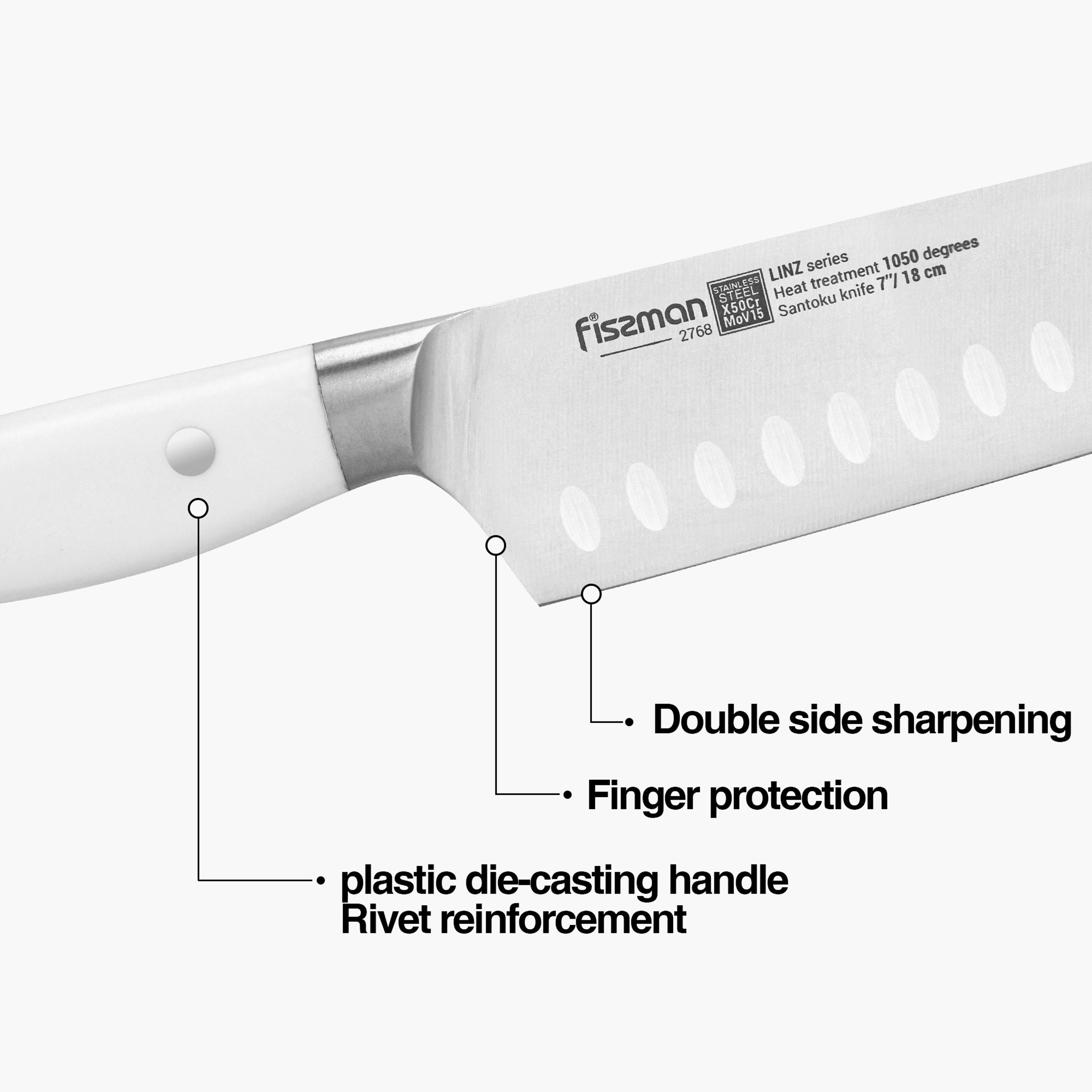 Linz 7-inch Stainless Steel Santoku Knife-household-kitchen-kitchentoolsandutensils-knives-image-2