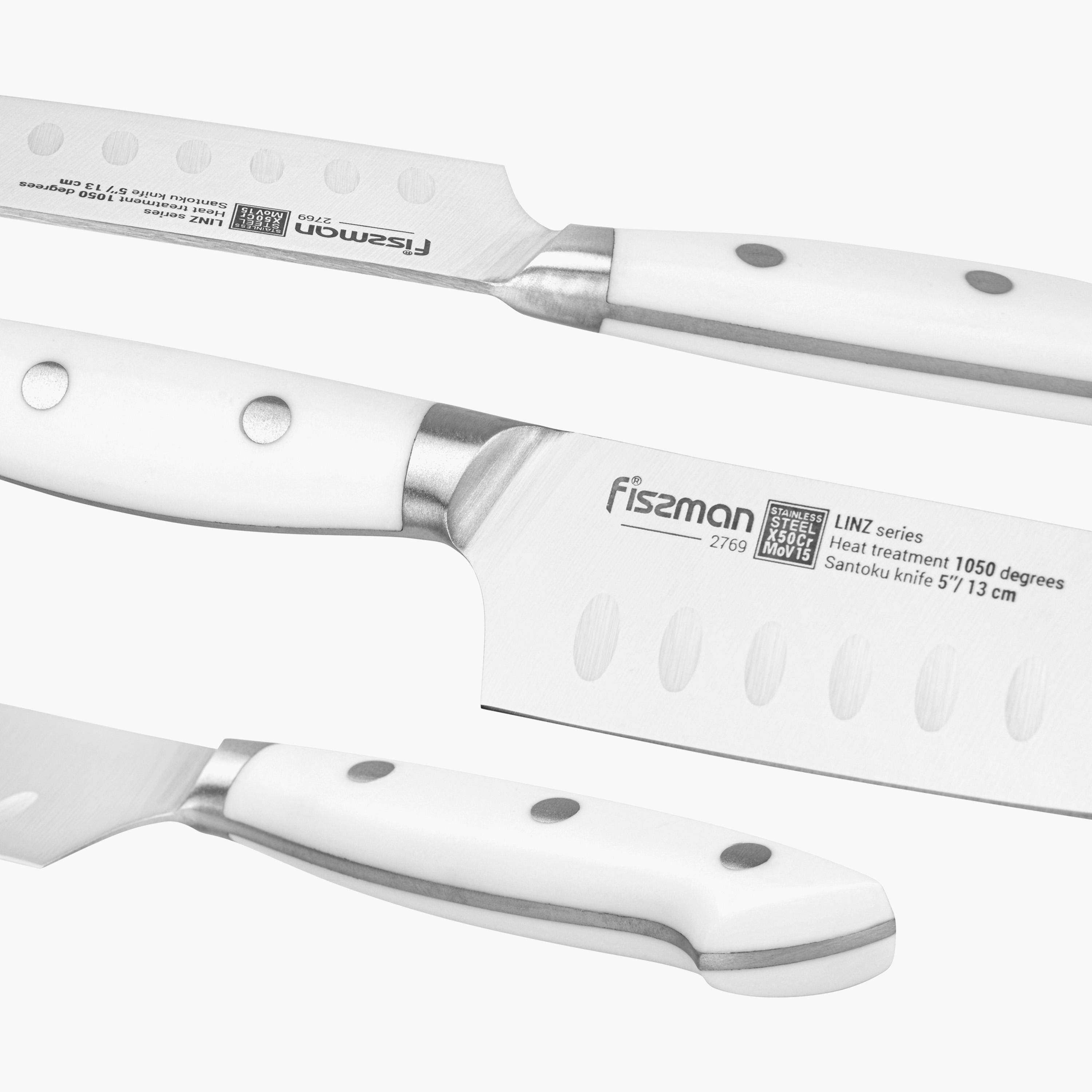 سكين سانتوكو 5 بوصة ستانلس ستيل من فيسمان - لينز-household-kitchen-kitchentoolsandutensils-knives-image-6