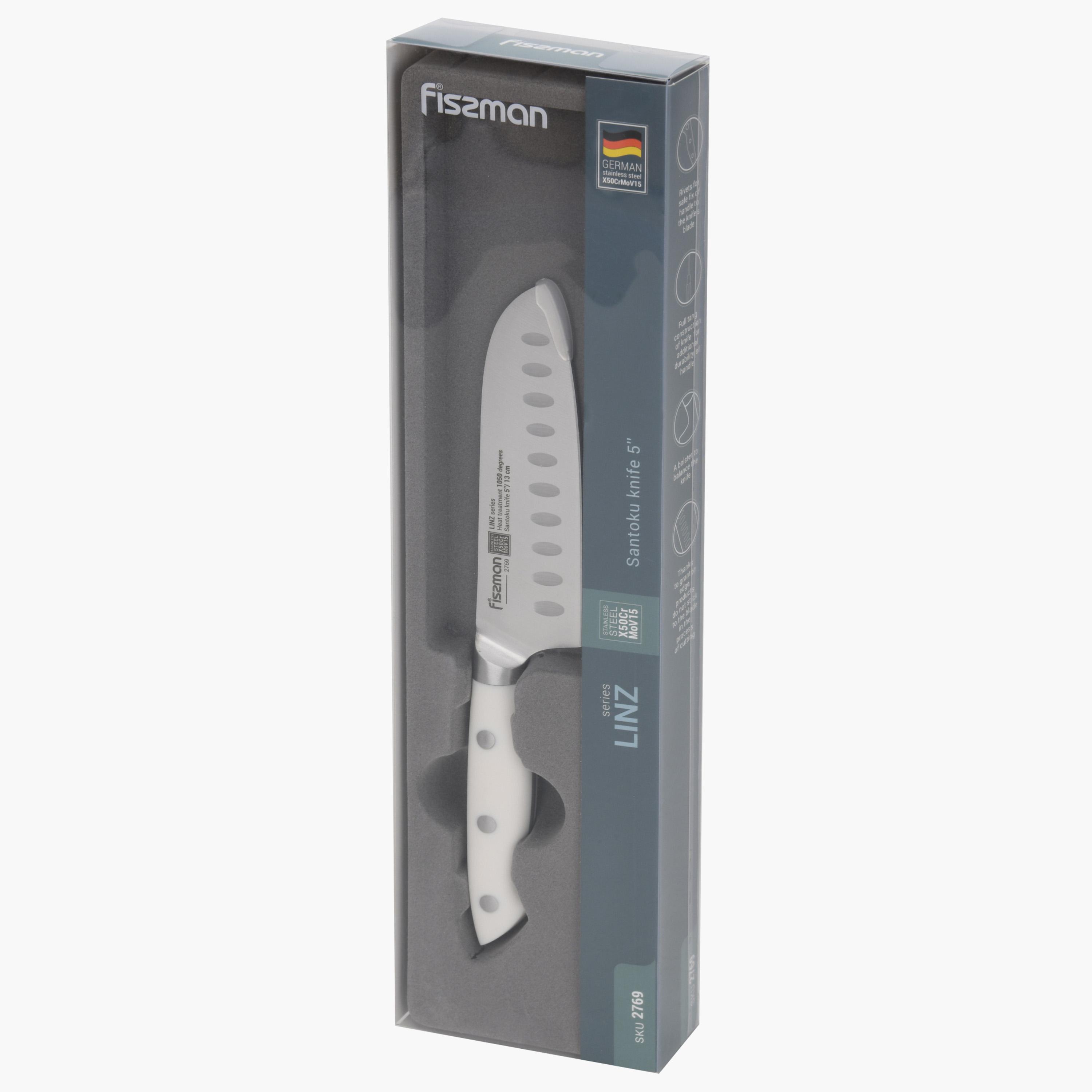 سكين سانتوكو 5 بوصة ستانلس ستيل من فيسمان - لينز-household-kitchen-kitchentoolsandutensils-knives-image-7