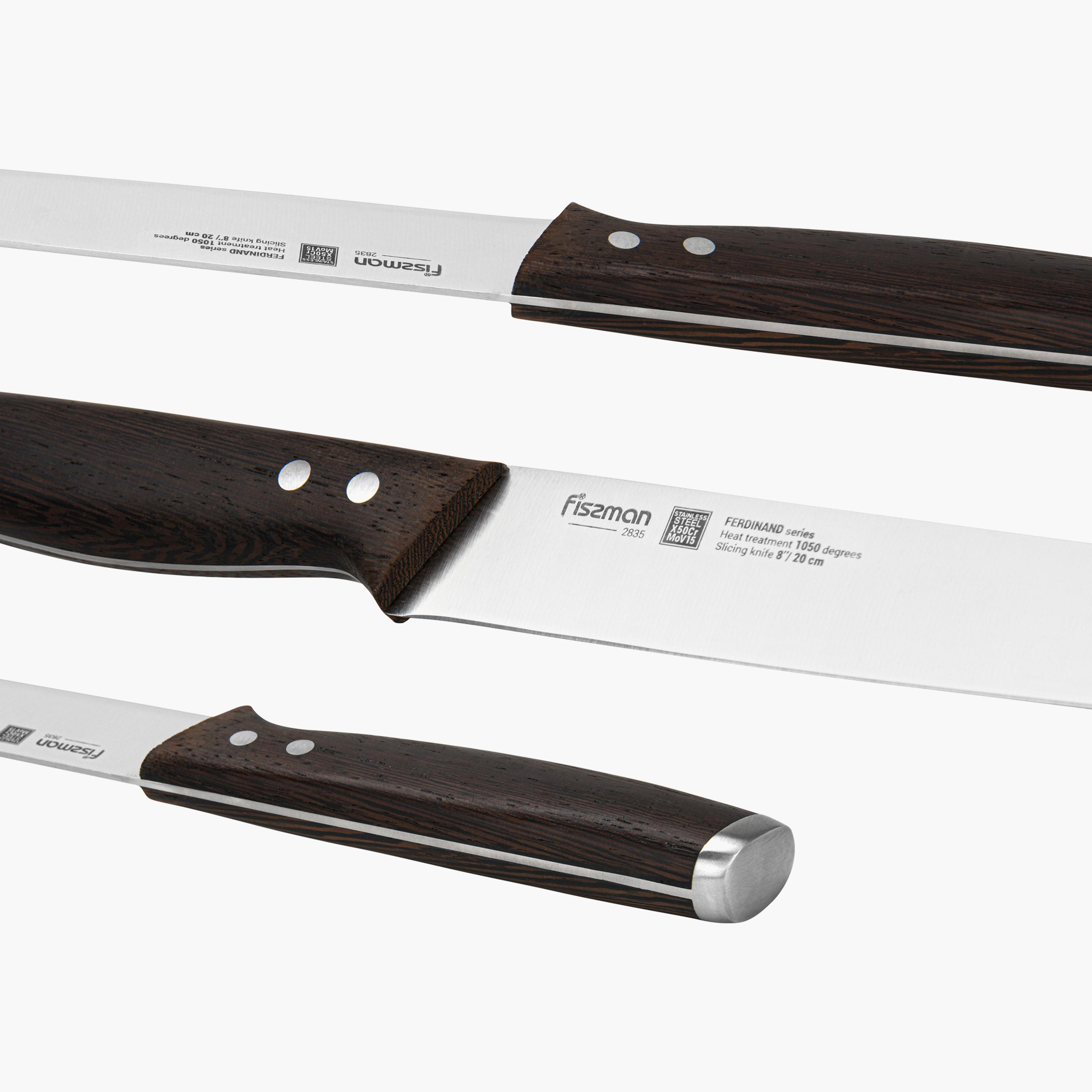 سكين تقطيع شرائح 8 بوصة ستانلس ستيل من فيسمان - فيرديناند-household-kitchen-kitchentoolsandutensils-knives-image-6