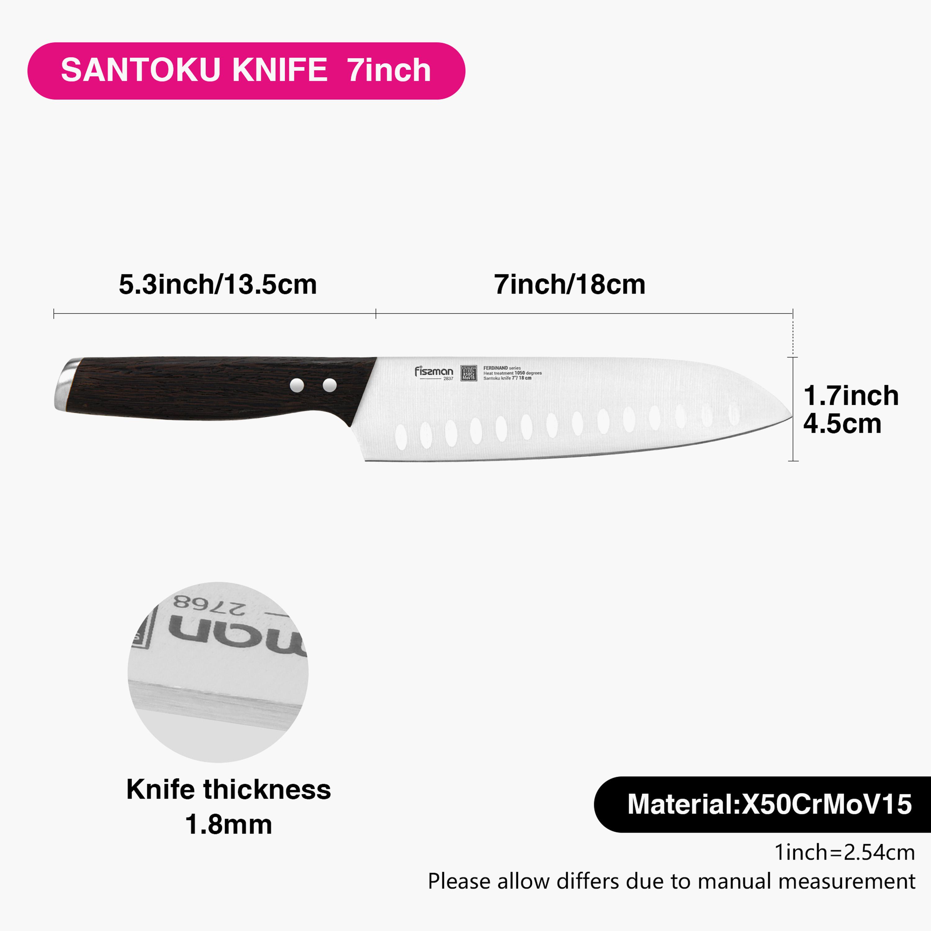 Ferdinand 7-inch Stainless Steel Santoku Knife-household-kitchen-kitchentoolsandutensils-knives-image-4