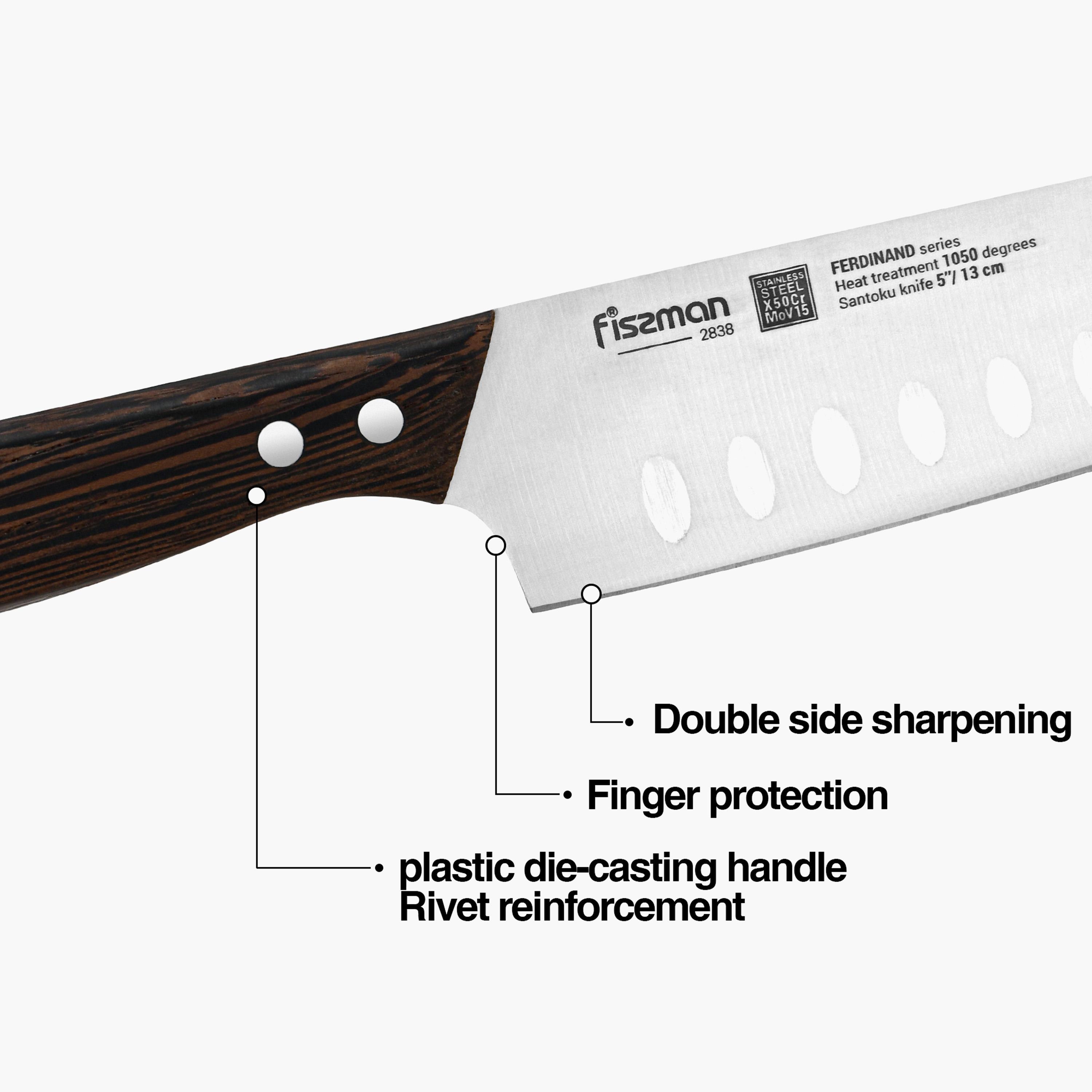 Ferdinand 5-inch Stainless Steel Santoku Knife-household-kitchen-kitchentoolsandutensils-knives-image-2
