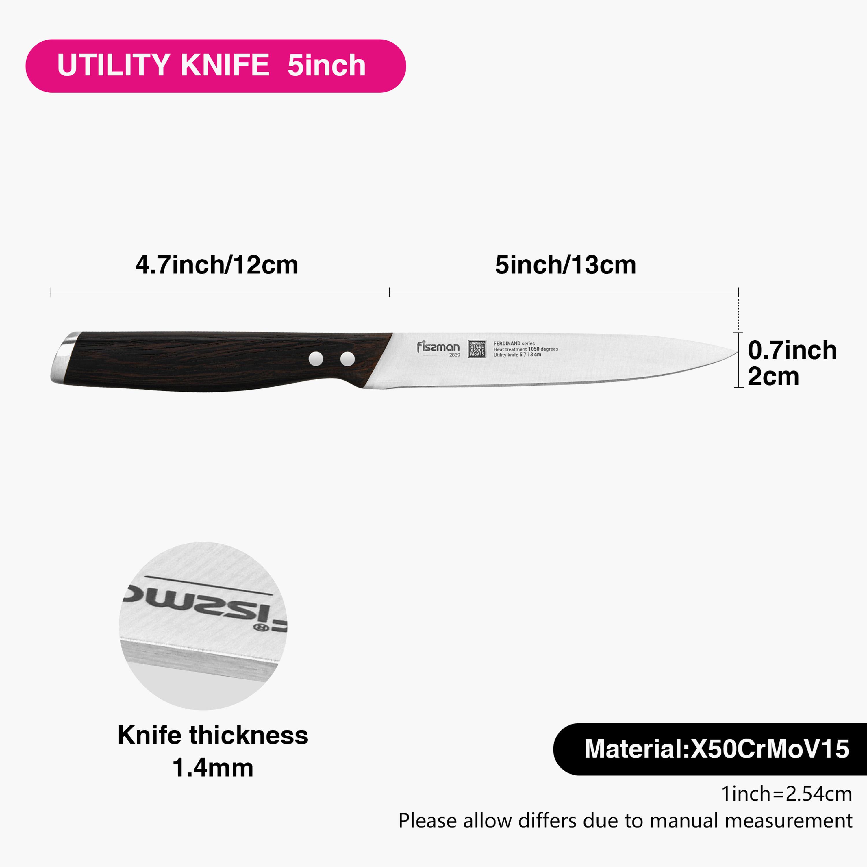 سكين متعدد الاستخدامات 5 بوصة ستانلس ستيل من فيسمان - فيرديناند-household-kitchen-kitchentoolsandutensils-knives-image-4