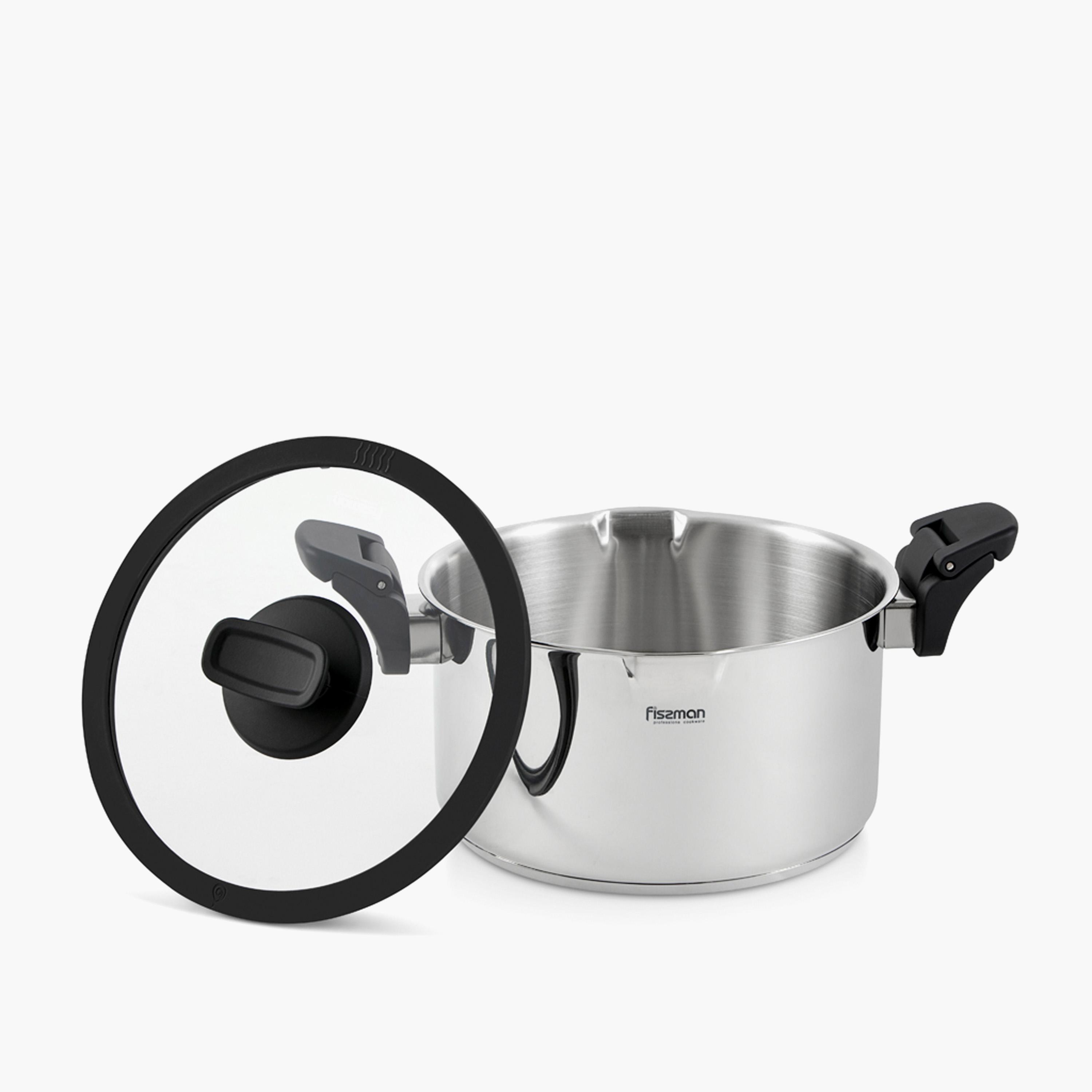 Lora Series Stainless Steel Stockpot with Glass Lid - 2.5 L-household-kitchen-cookware-potsandpans-image-2