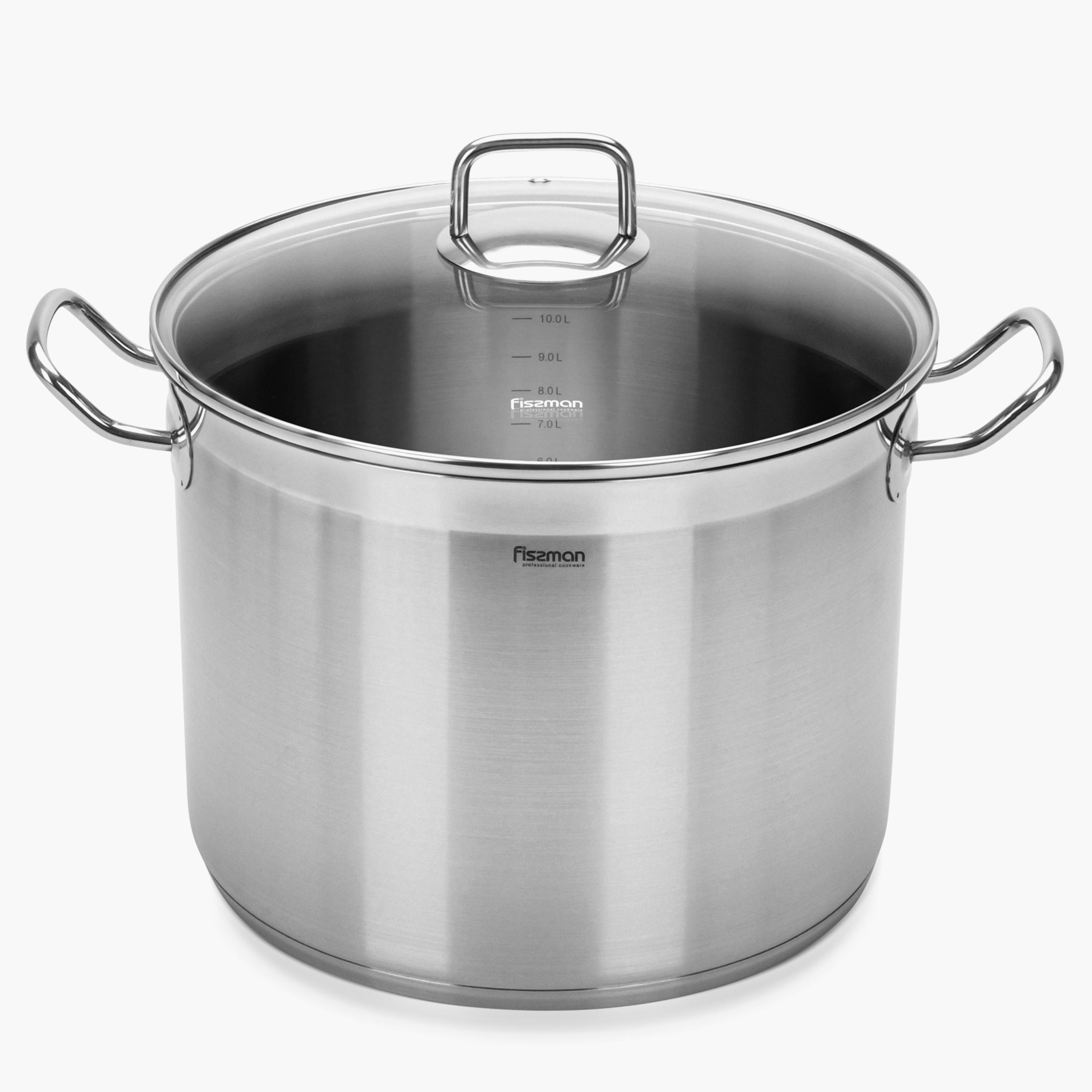 Tahara Series Stainless Steel Stockpot with Glass Lid - 15.2 L-household-kitchen-cookware-potsandpans-image-2