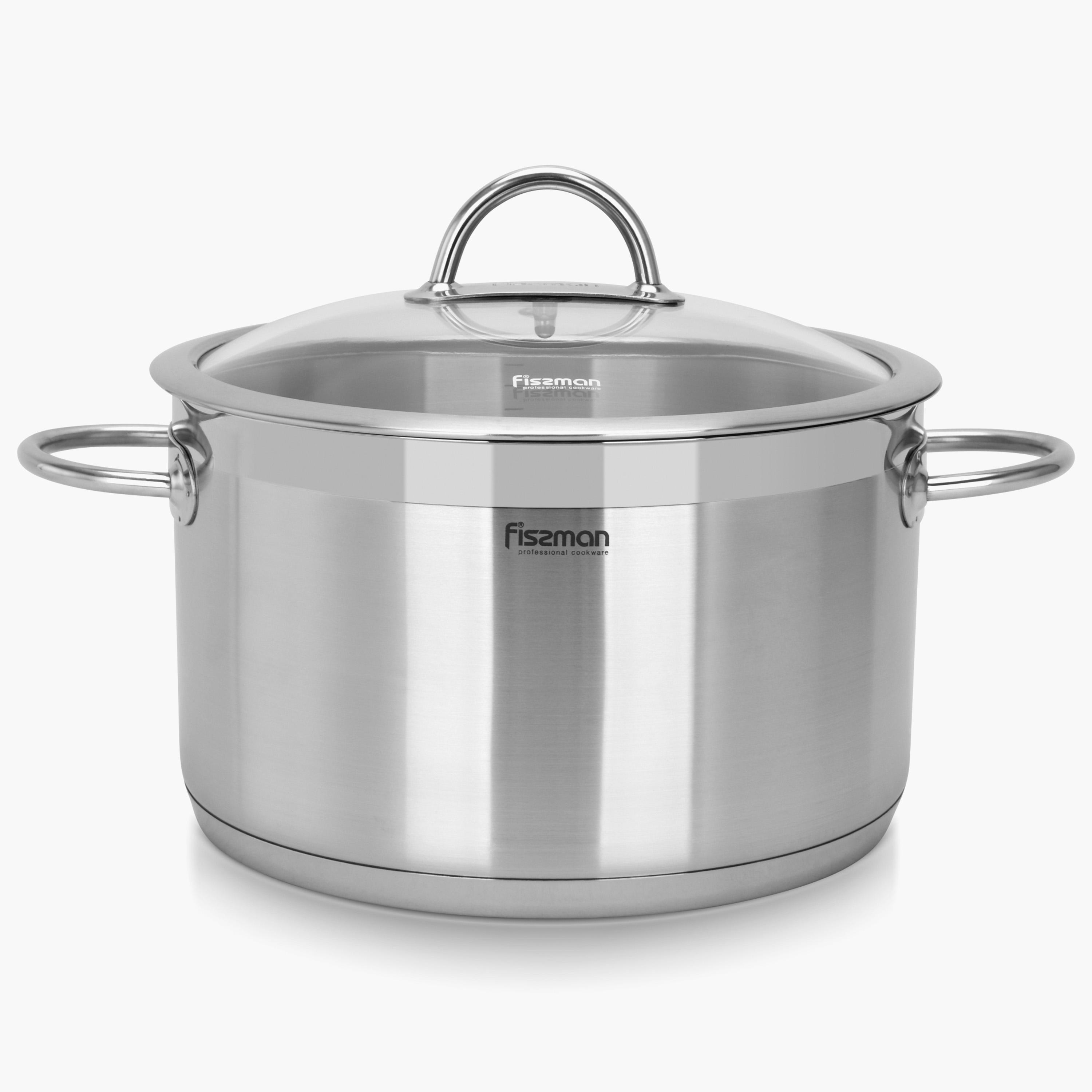 Fissman Benjamin Stainless Steel Stockpot with Lid - 6.3 L-household-kitchen-cookware-potsandpans-image-5