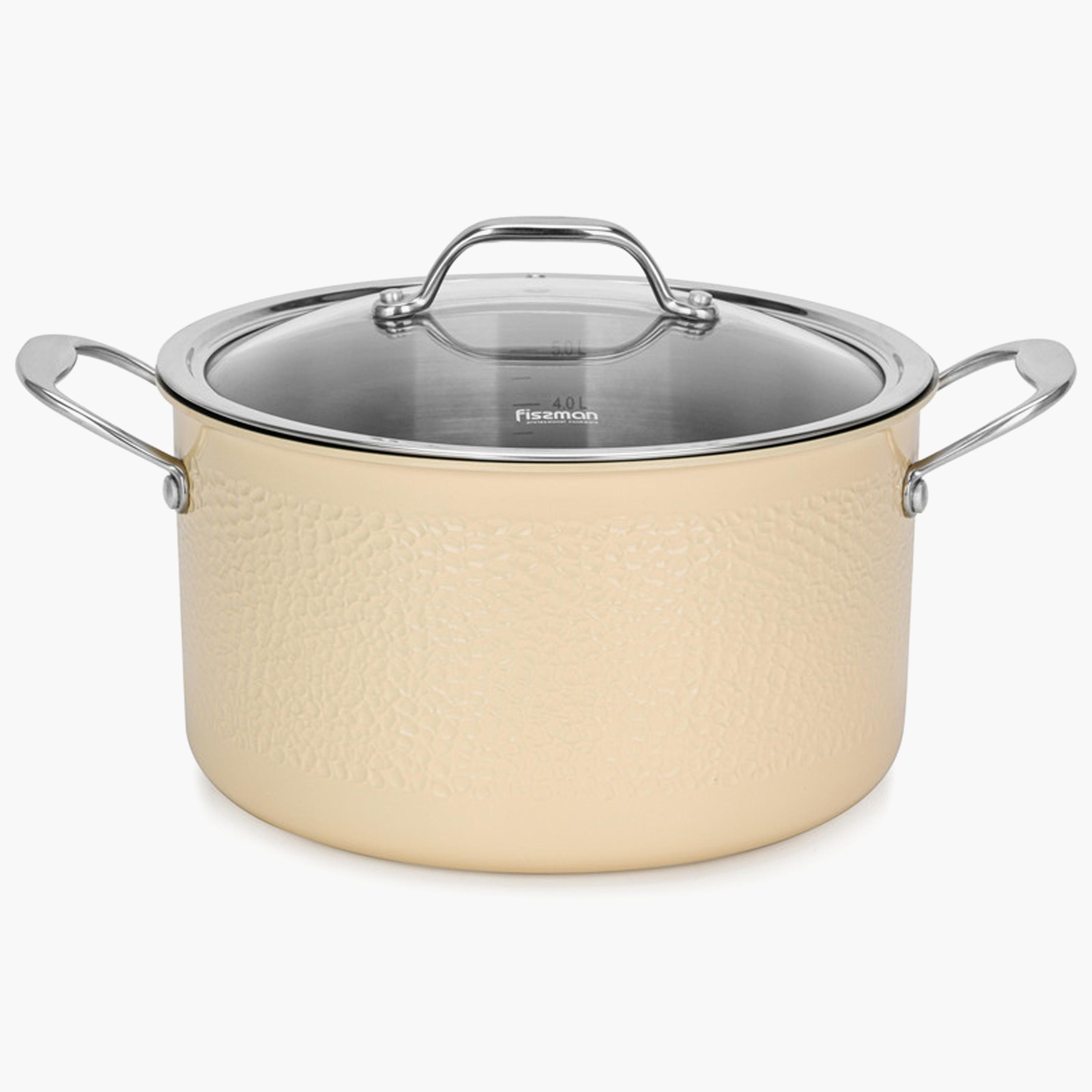 كسرولة ستانلس ستيل بغطاء زجاج بريجيت من فيسمان - 6 لتر-household-kitchen-cookware-potsandpans-image-1