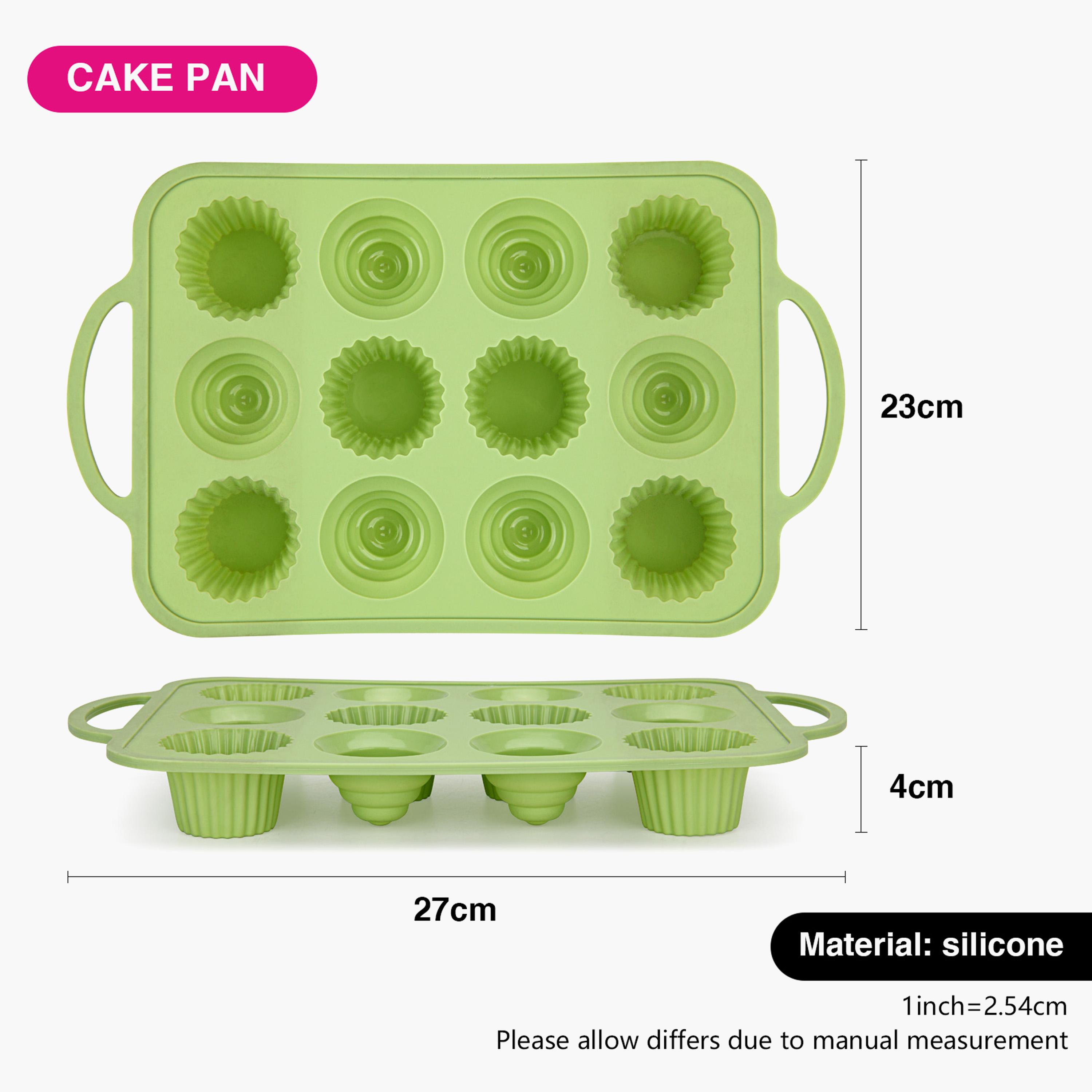 Silicone 12-Cup Cupcake Mould-household-kitchen-bakeware-bakingpansandmoulds-image-3