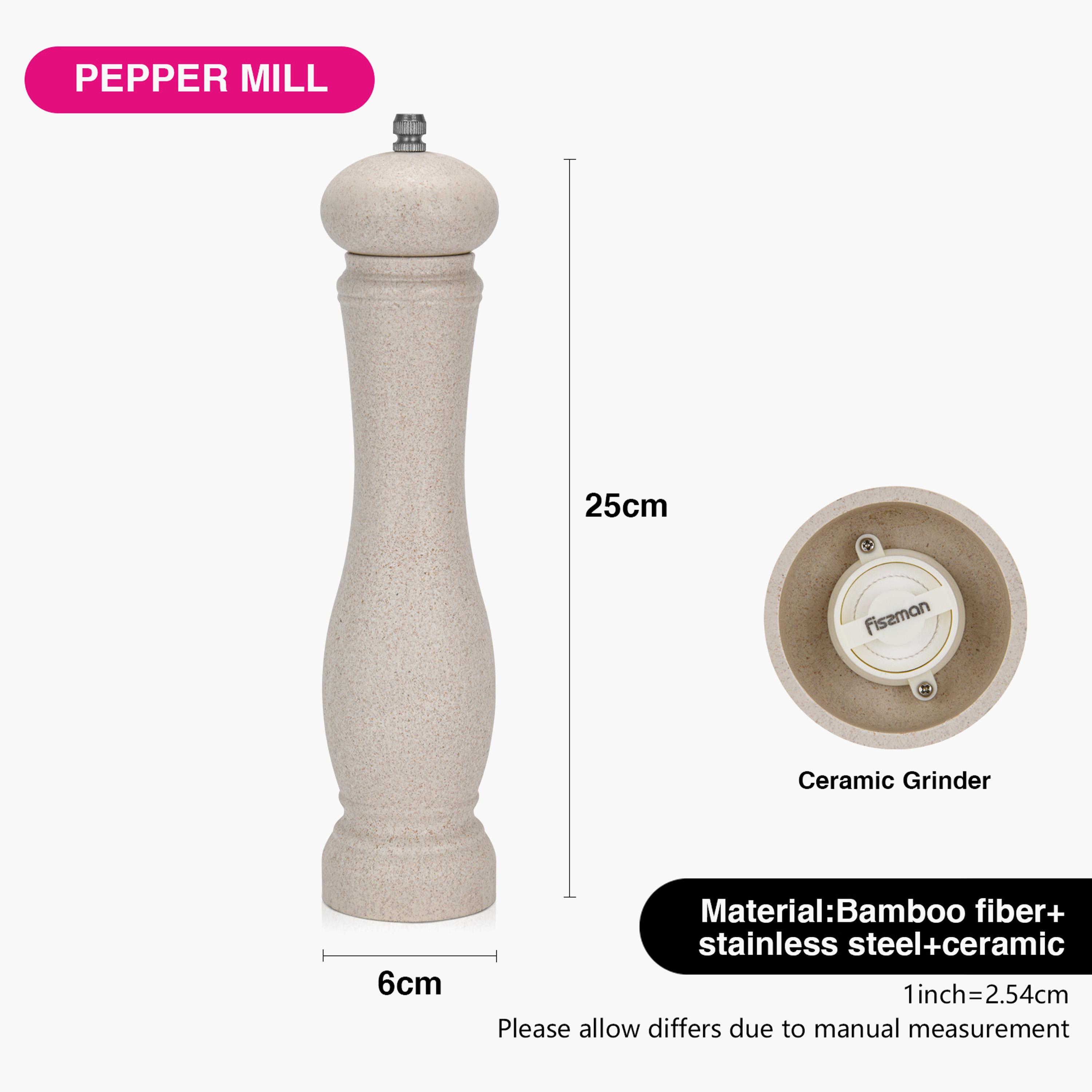 مطحنة فلفل خيزران من فيسمان - 25 سم-household-kitchen-foodstorage-saltandpeppershakers-image-2