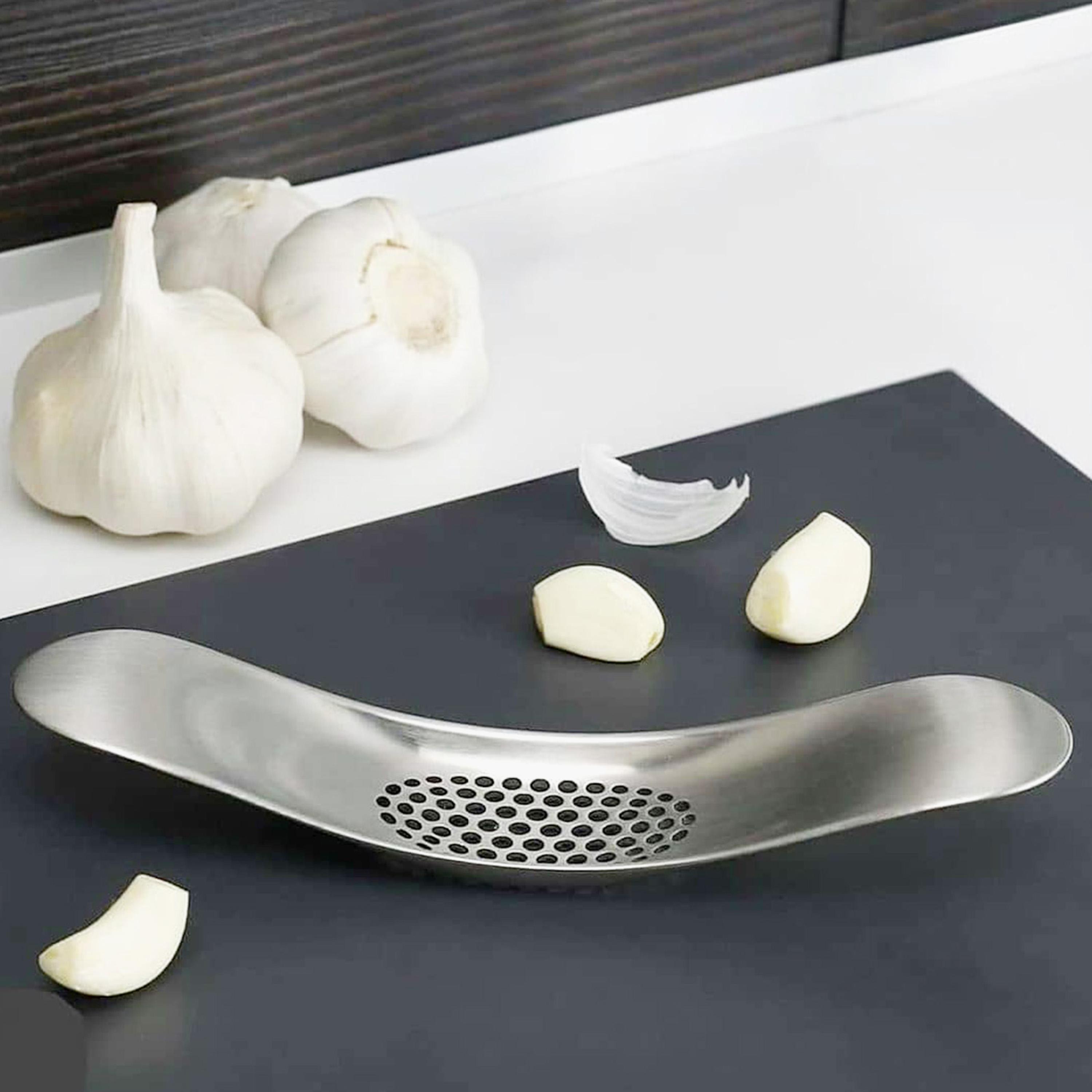 Stainless Steel Garlic Press - 18 cm-household-kitchen-kitchentoolsandutensils-foodpreparationtools-image-5