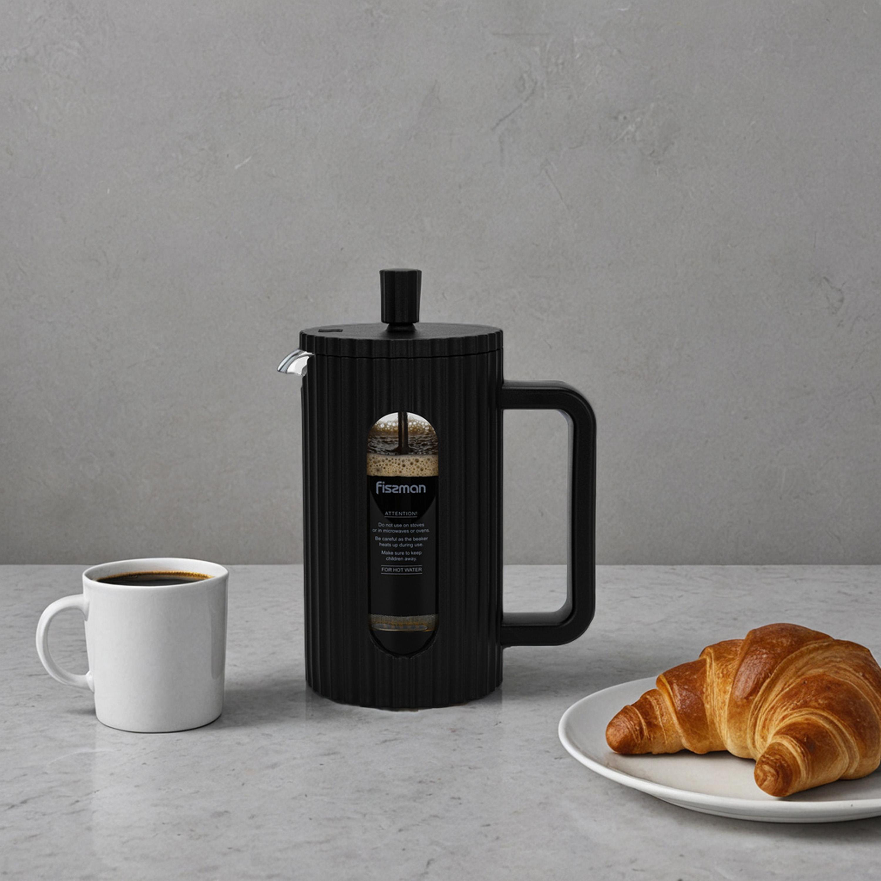 Heat-Resistant Borosilicate Glass French Press - 600 ml-household-dining-teaandcoffee-vacuumflaskscoffeeandteapots-image-2