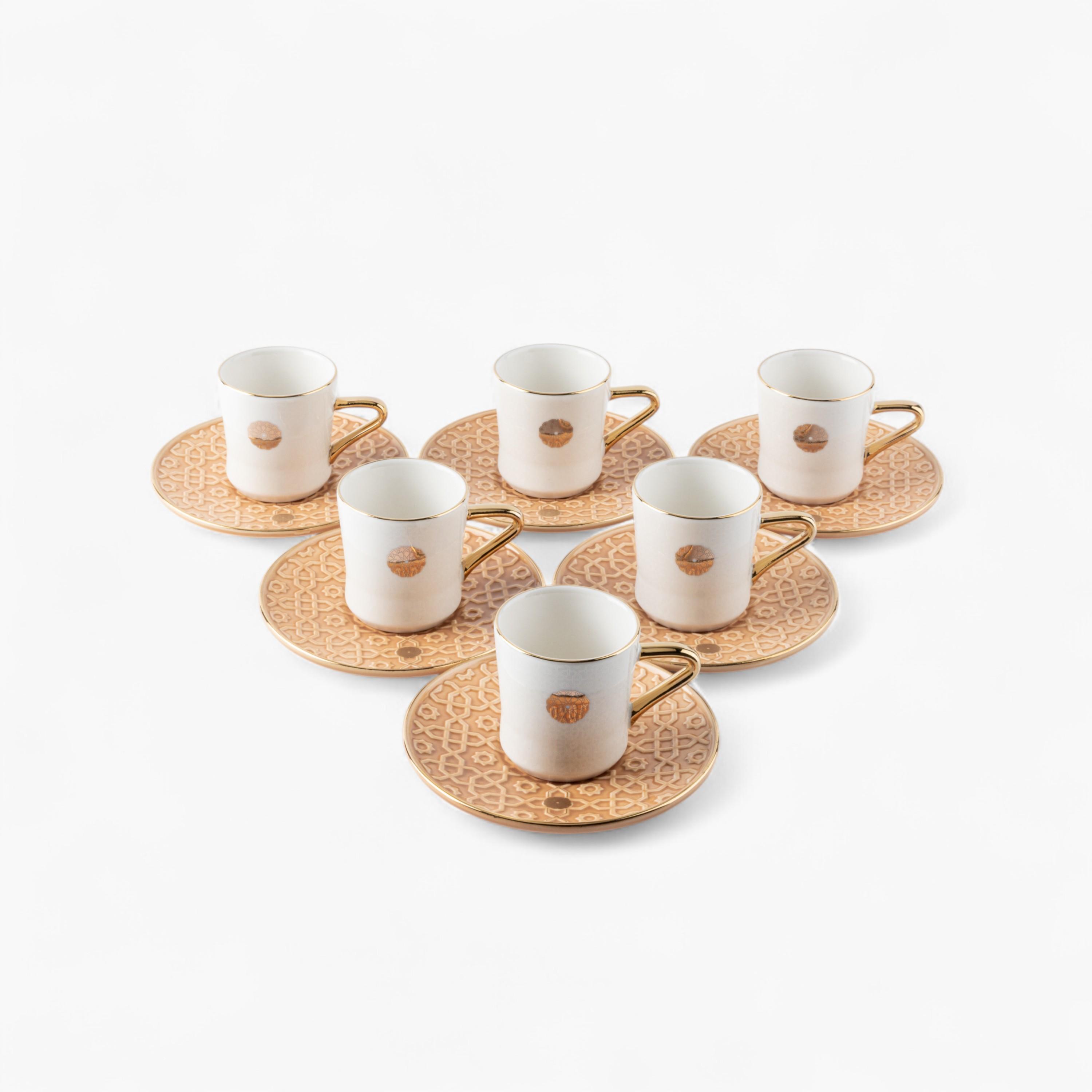 Porcelain 12-Piece Coffee Cup and Saucer Set-household-dining-teaandcoffee-teaandcoffeesets-image-4