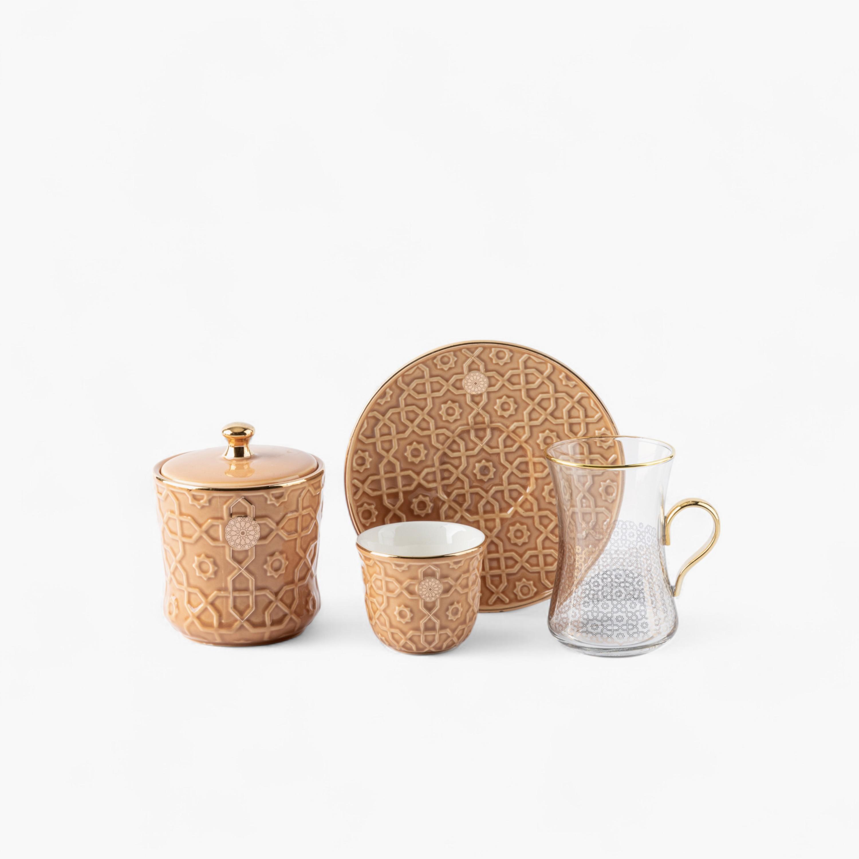 Arabic Calligraphy 19-Piece Tea Cup and Saucer Set-household-dining-teaandcoffee-teaandcoffeesets-image-6