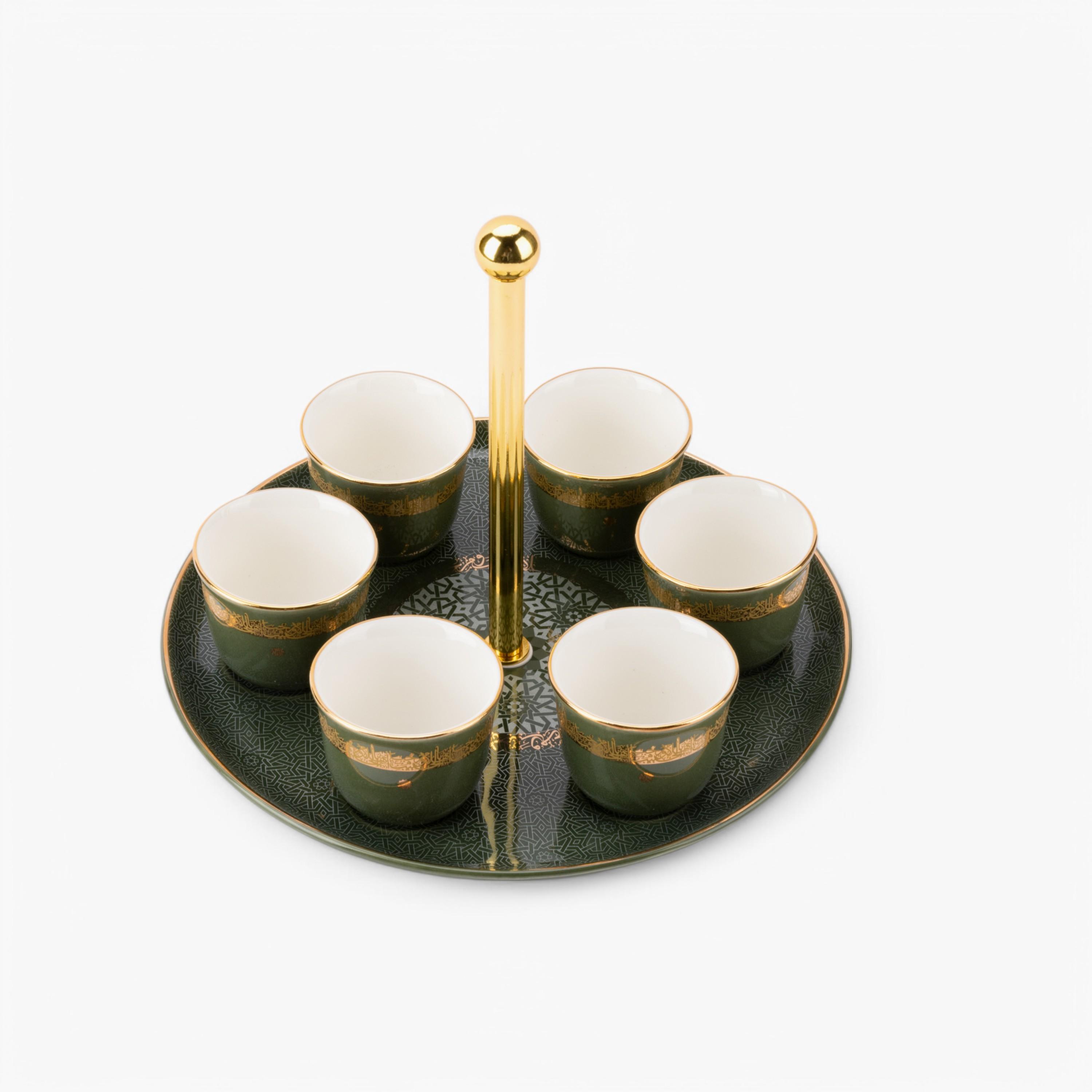 Porcelain 7-piece Kahwa Cup Set-household-dining-teaandcoffee-teaandcoffeesets-image-2