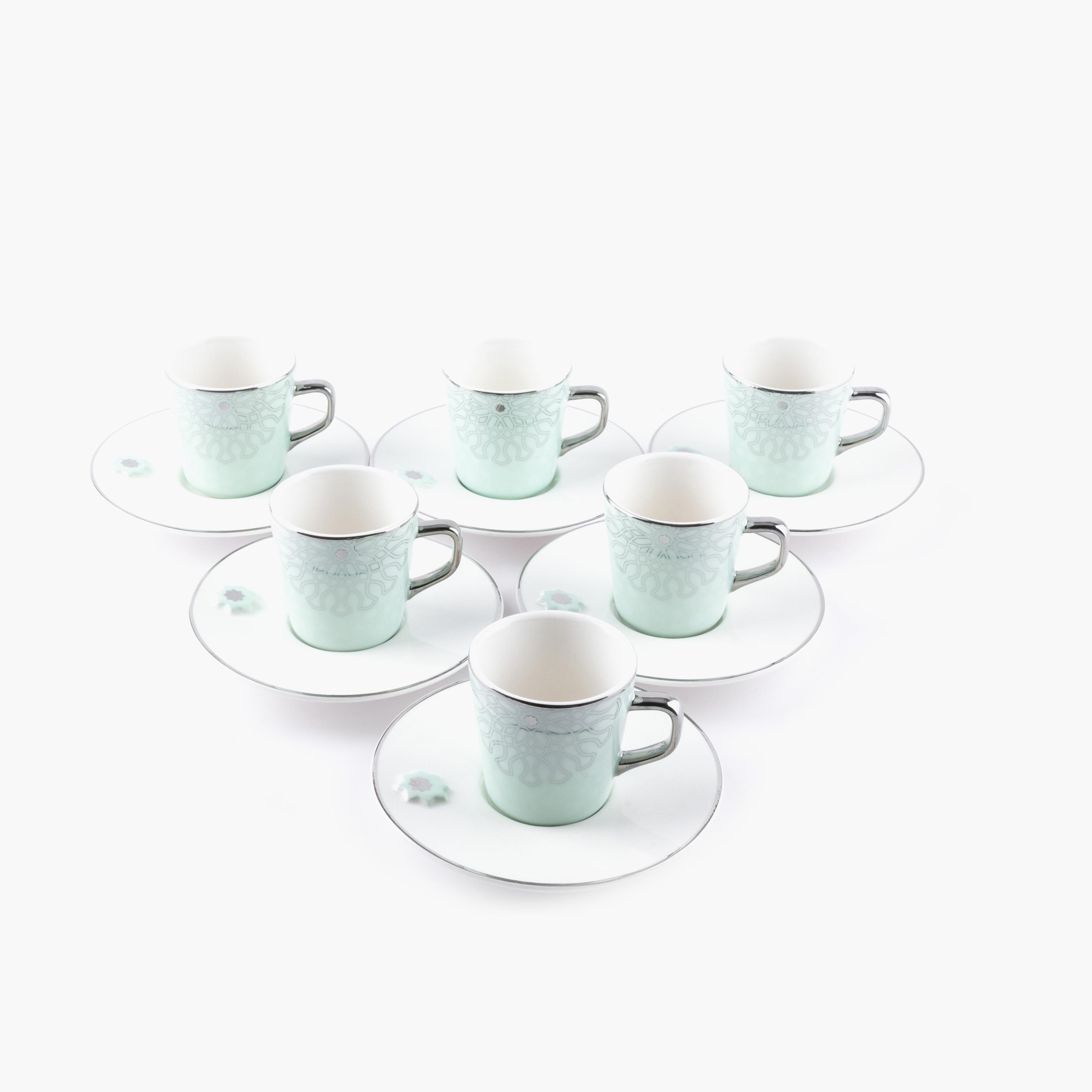 طقم فناجين وصحون بورسلان 12 قطعة من أوتانتيك-household-dining-teaandcoffee-teaandcoffeesets-image-2
