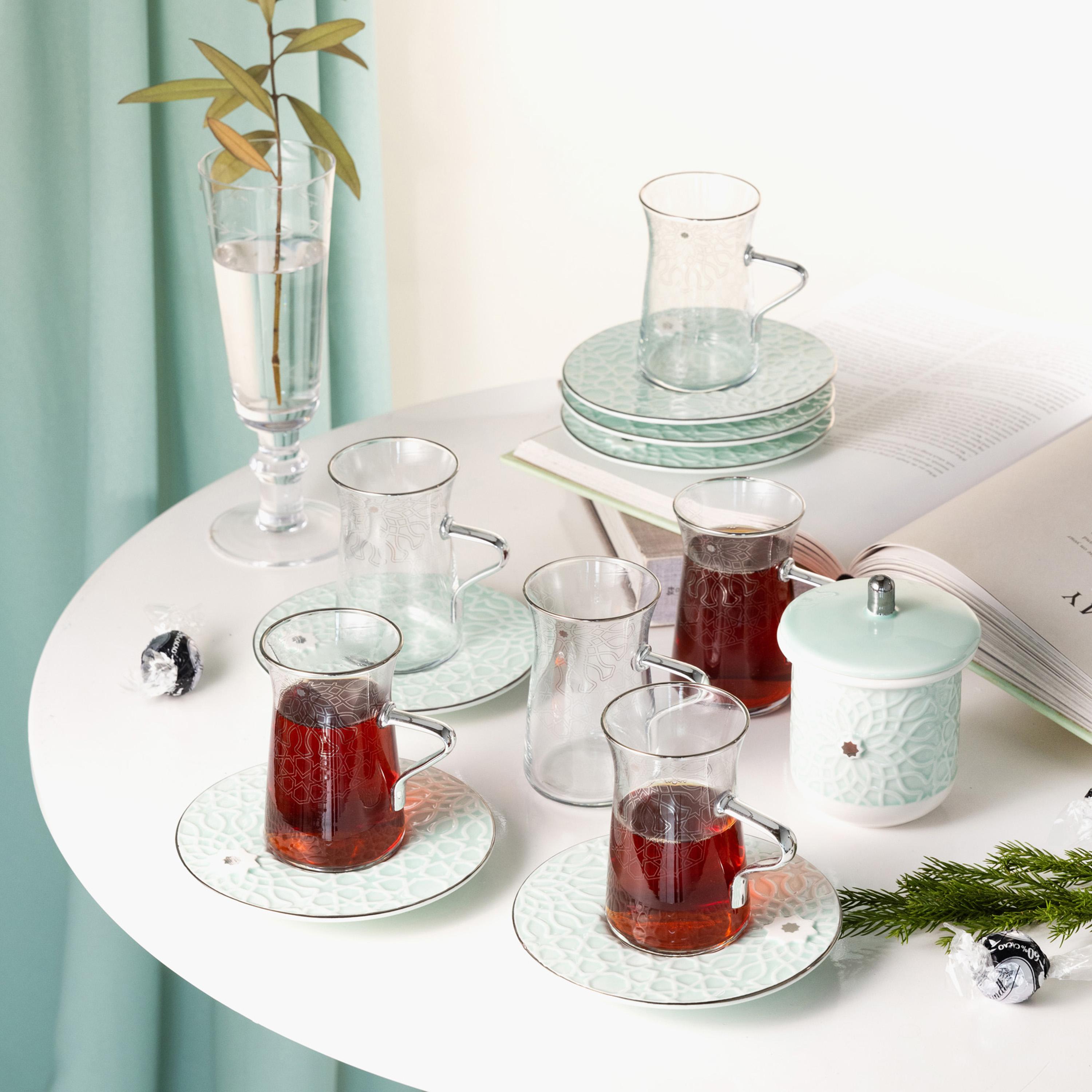 طقم فناجين قهوة بورسلان 19 قطعة من أوتانتيك-household-dining-teaandcoffee-teaandcoffeesets-image-1