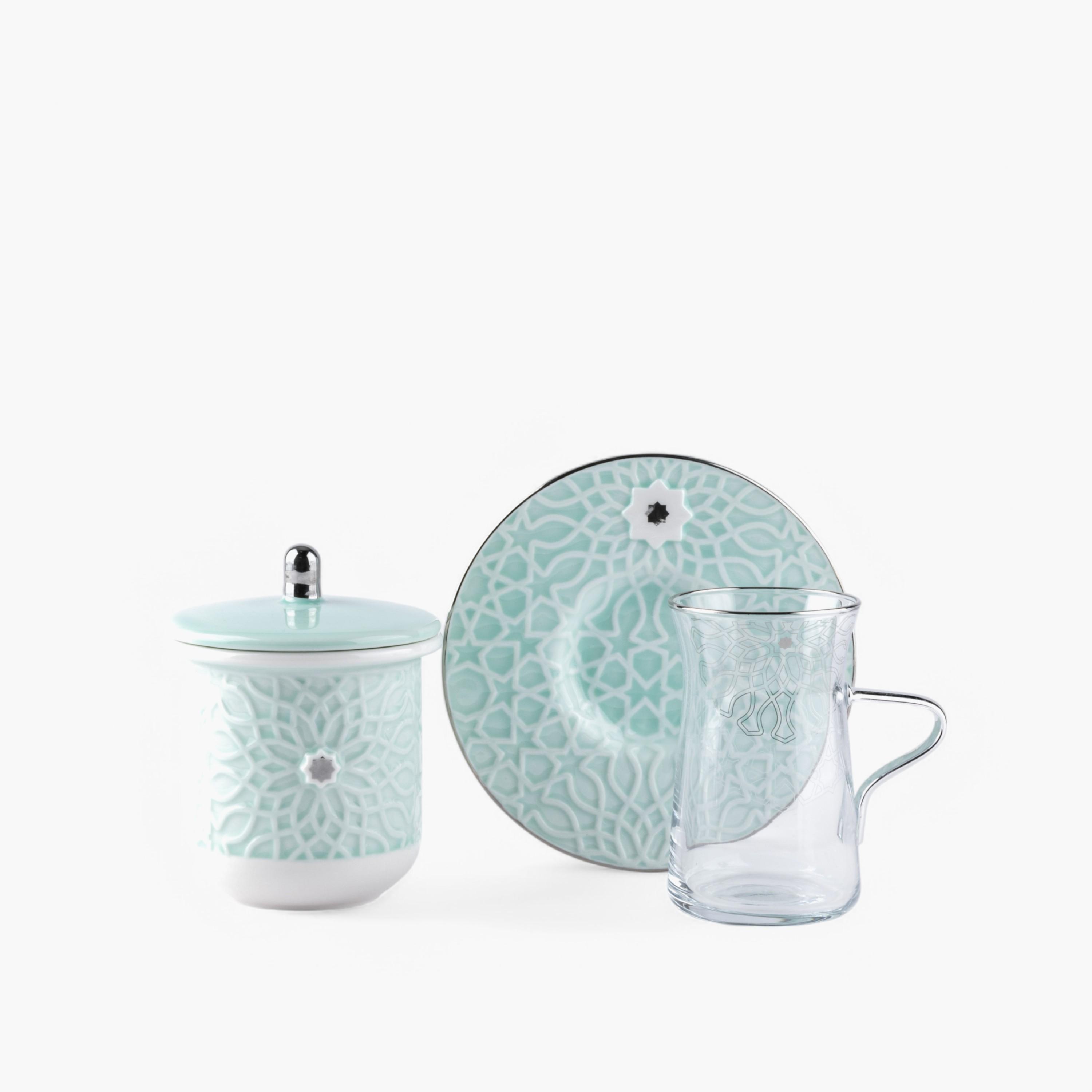 Porcelain 19-Piece Kahwa Cup Set-household-dining-teaandcoffee-teaandcoffeesets-image-3