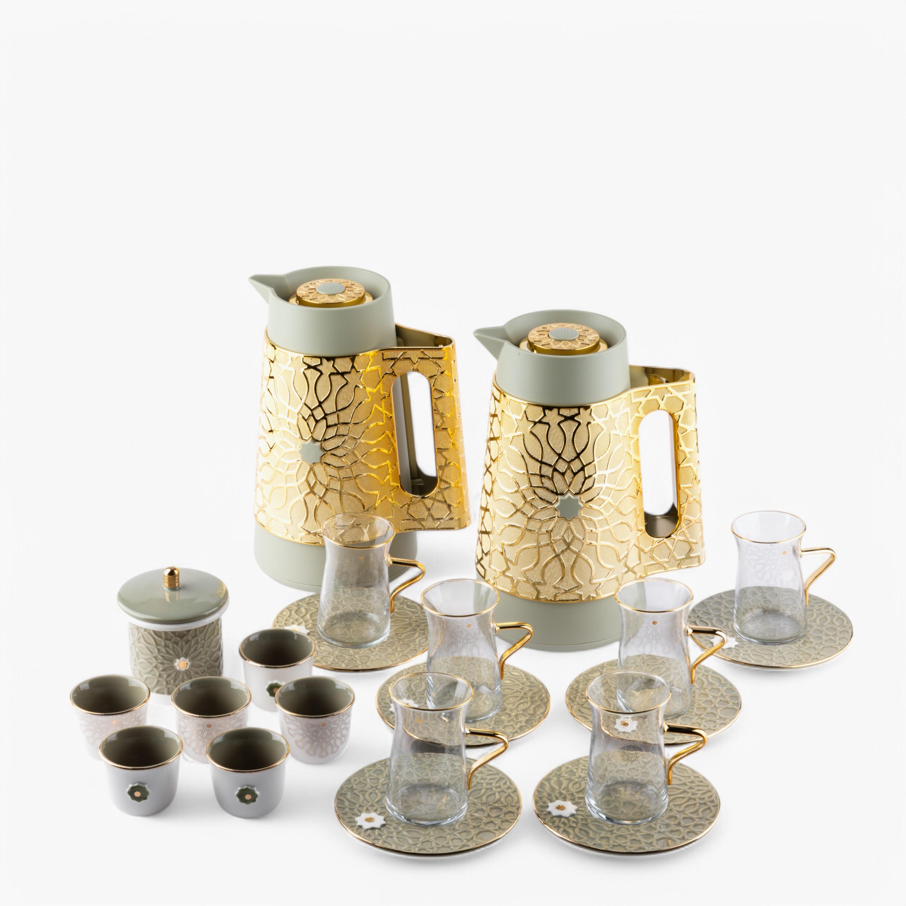 Printed 21-Piece Kahwa Set-household-dining-teaandcoffee-teaandcoffeesets-image-4