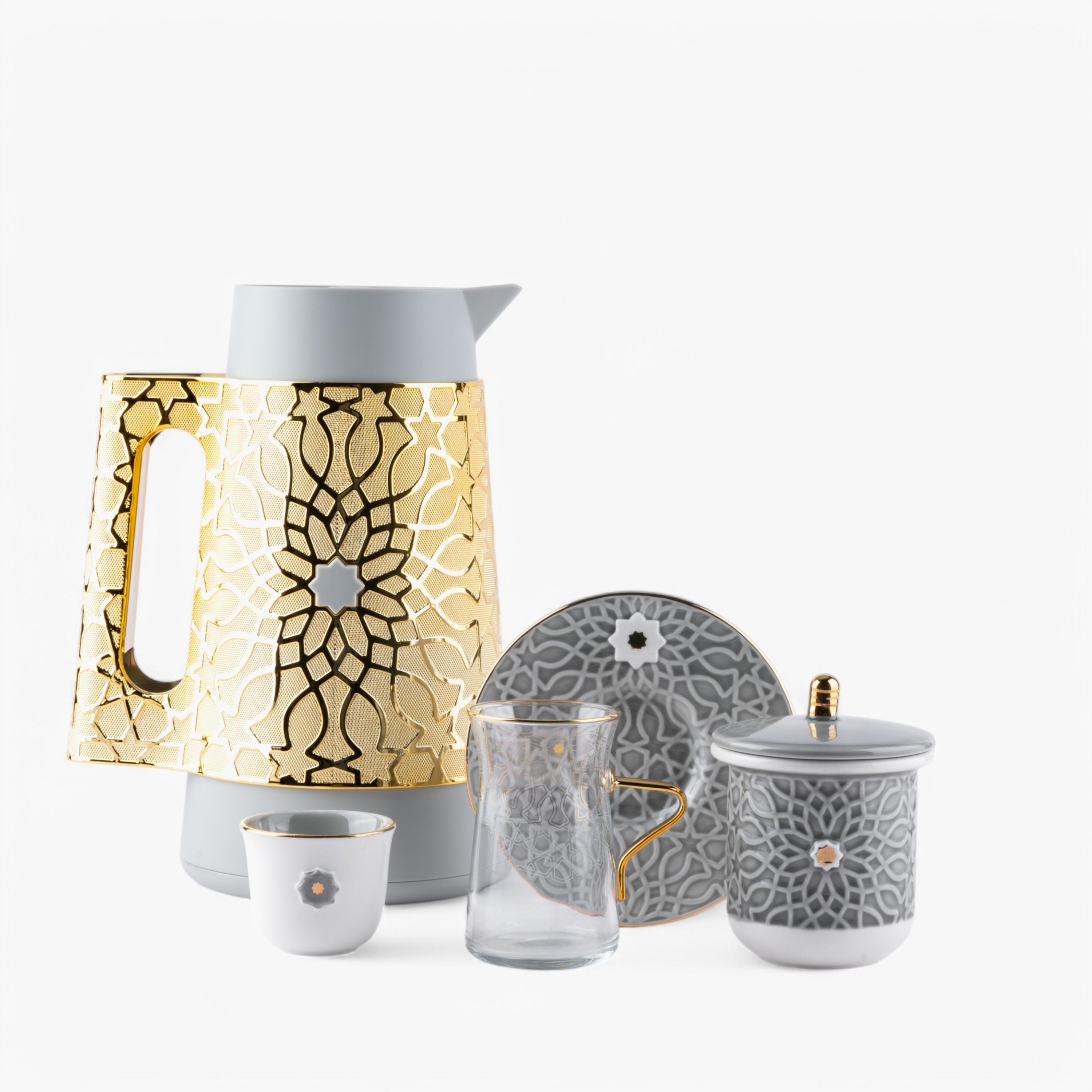 Printed 21-Piece Kahwa Set-household-dining-teaandcoffee-teaandcoffeesets-image-4