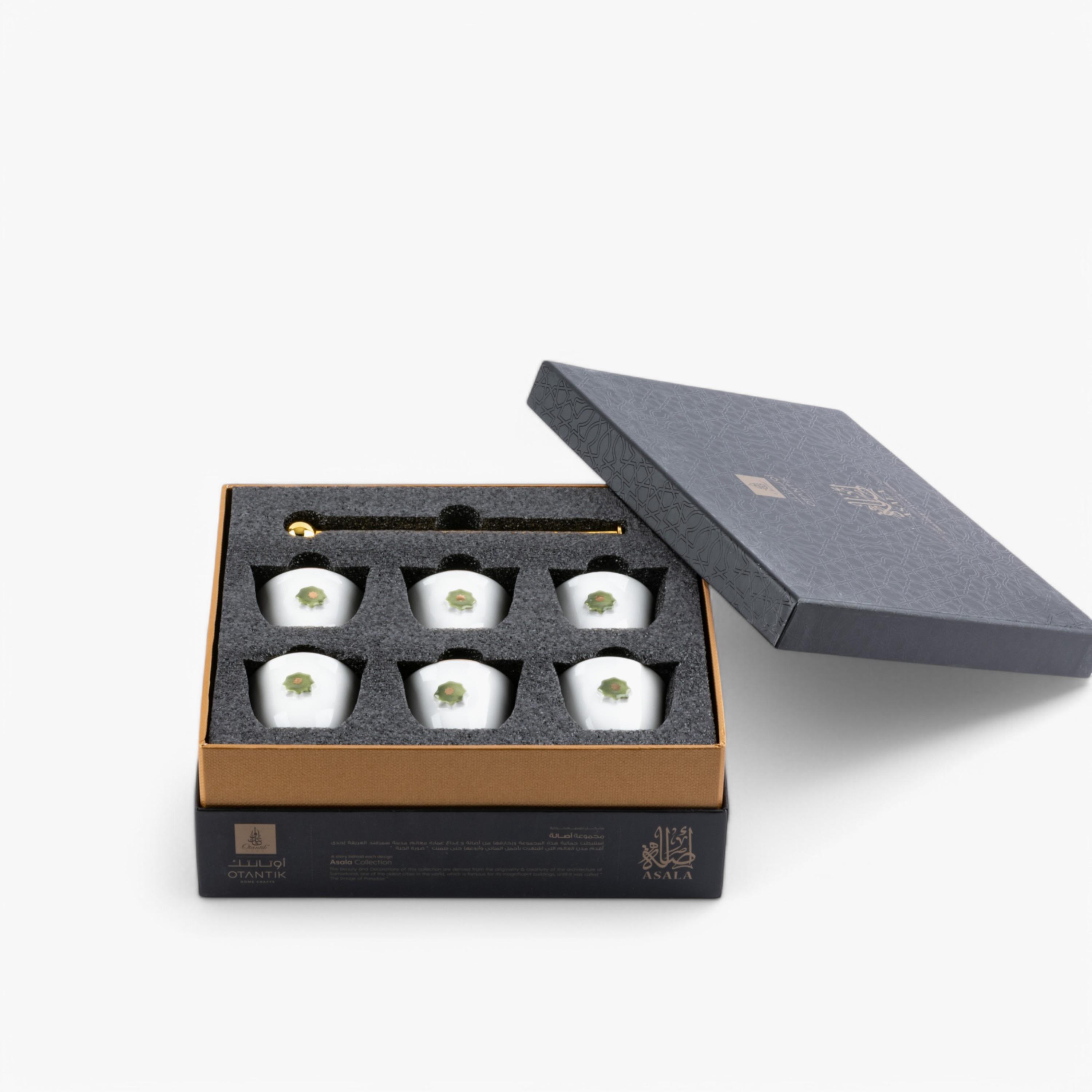 Printed 6-Piece Kahwa Cup Set with Tray and Stand-household-dining-teaandcoffee-teaandcoffeesets-image-2