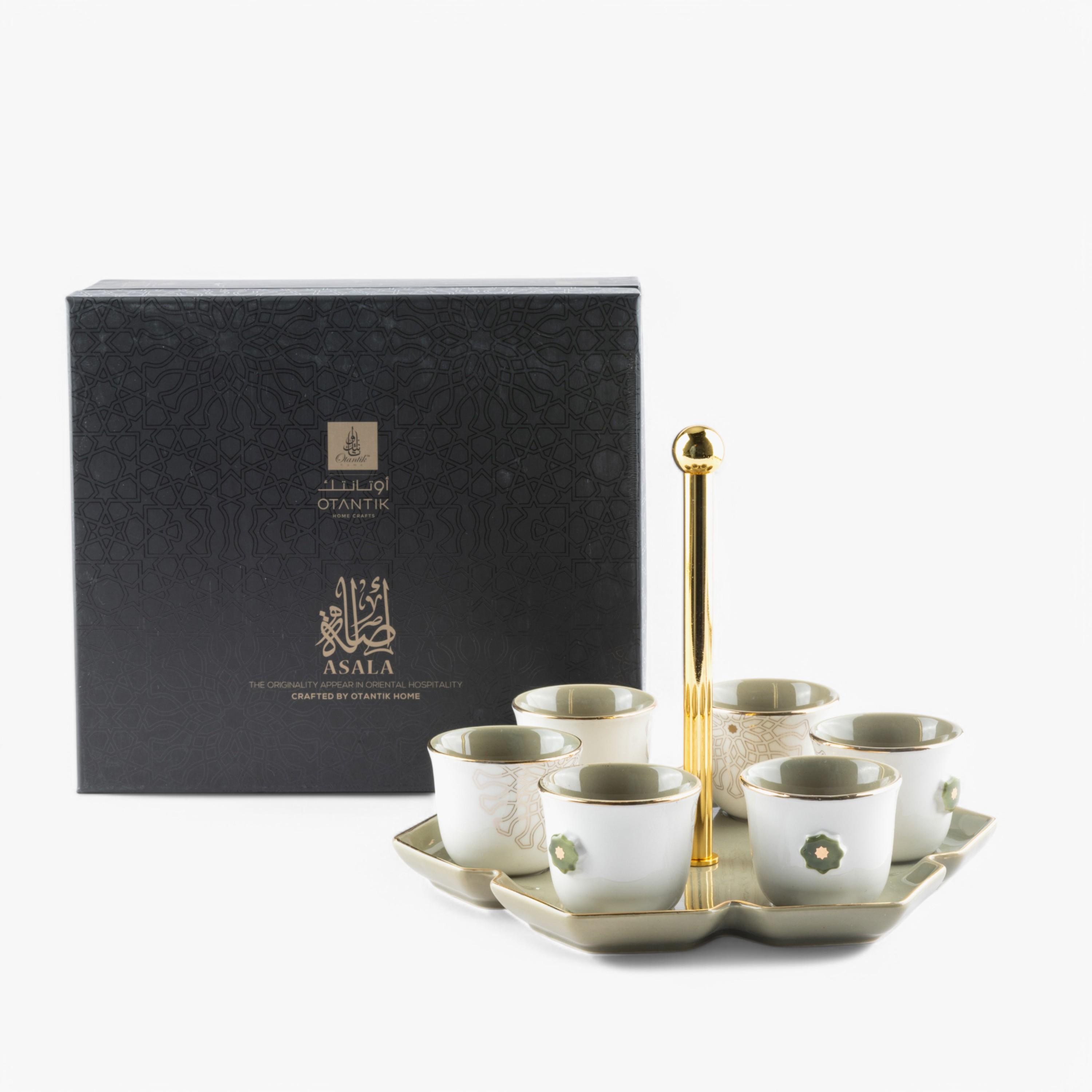 Printed 6-Piece Kahwa Cup Set with Tray and Stand-household-dining-teaandcoffee-teaandcoffeesets-image-3