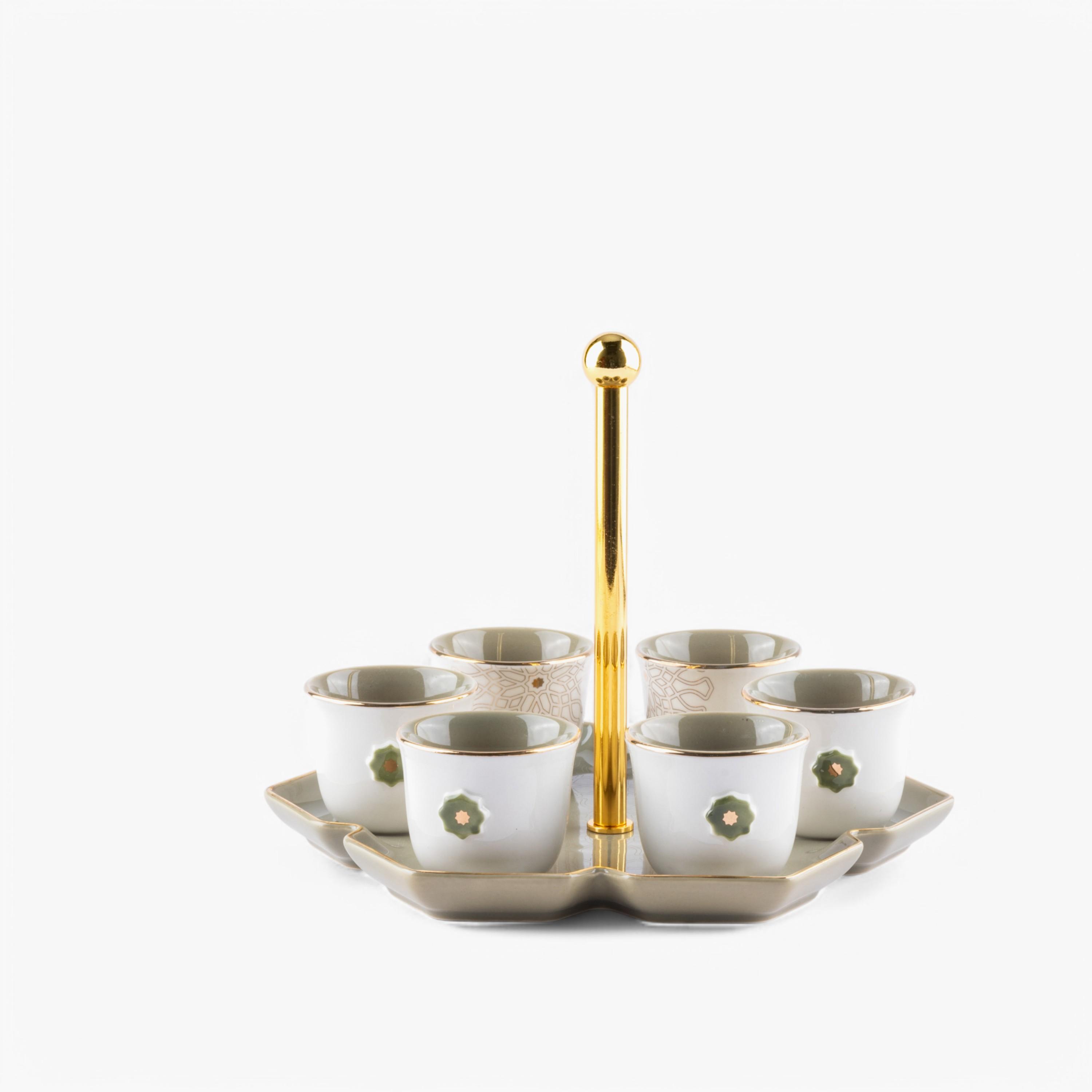 Printed 6-Piece Kahwa Cup Set with Tray and Stand-household-dining-teaandcoffee-teaandcoffeesets-image-5