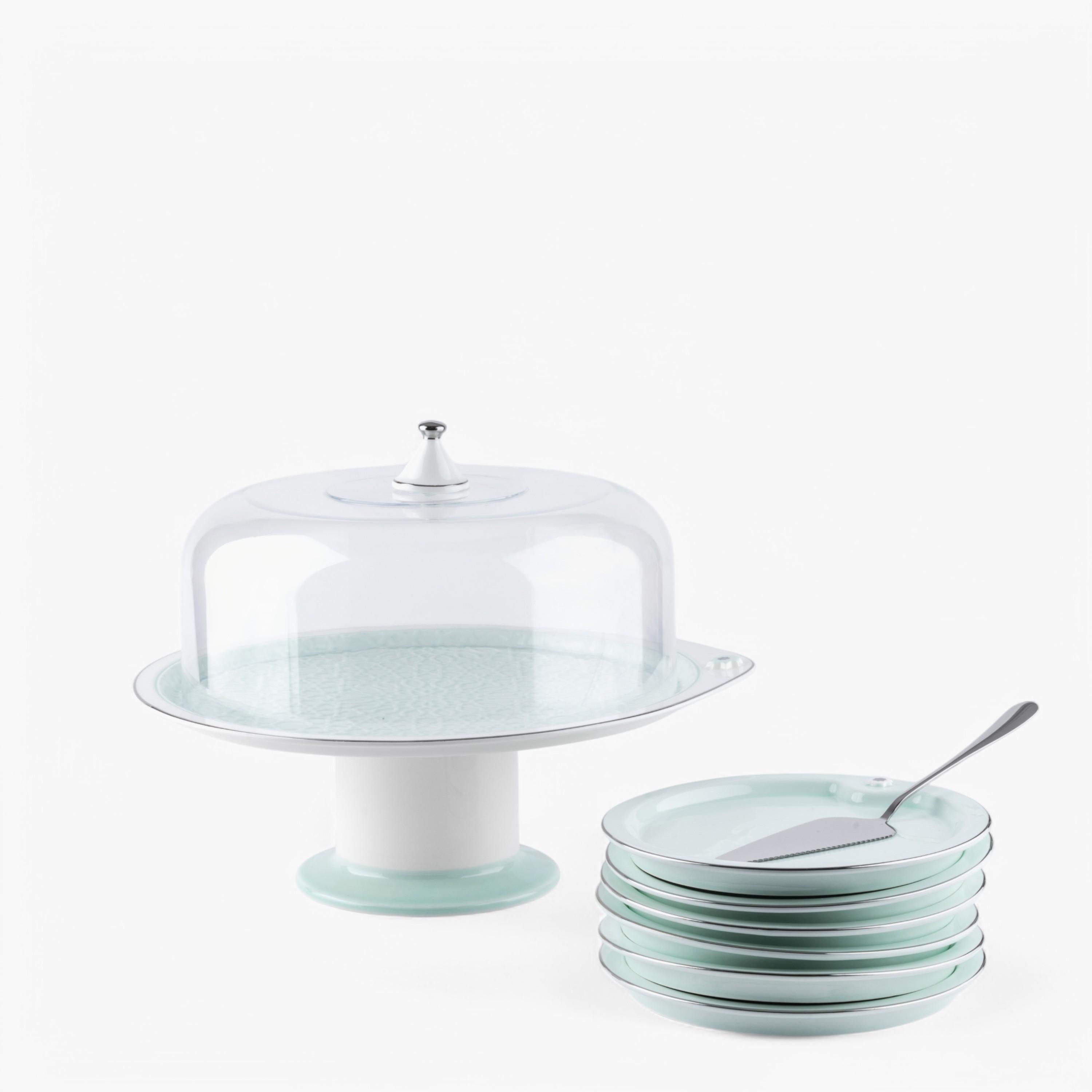 طقم تقديم الكيك 9 قطع من أوتانتيك-household-dining-serveware-cakestands-image-4