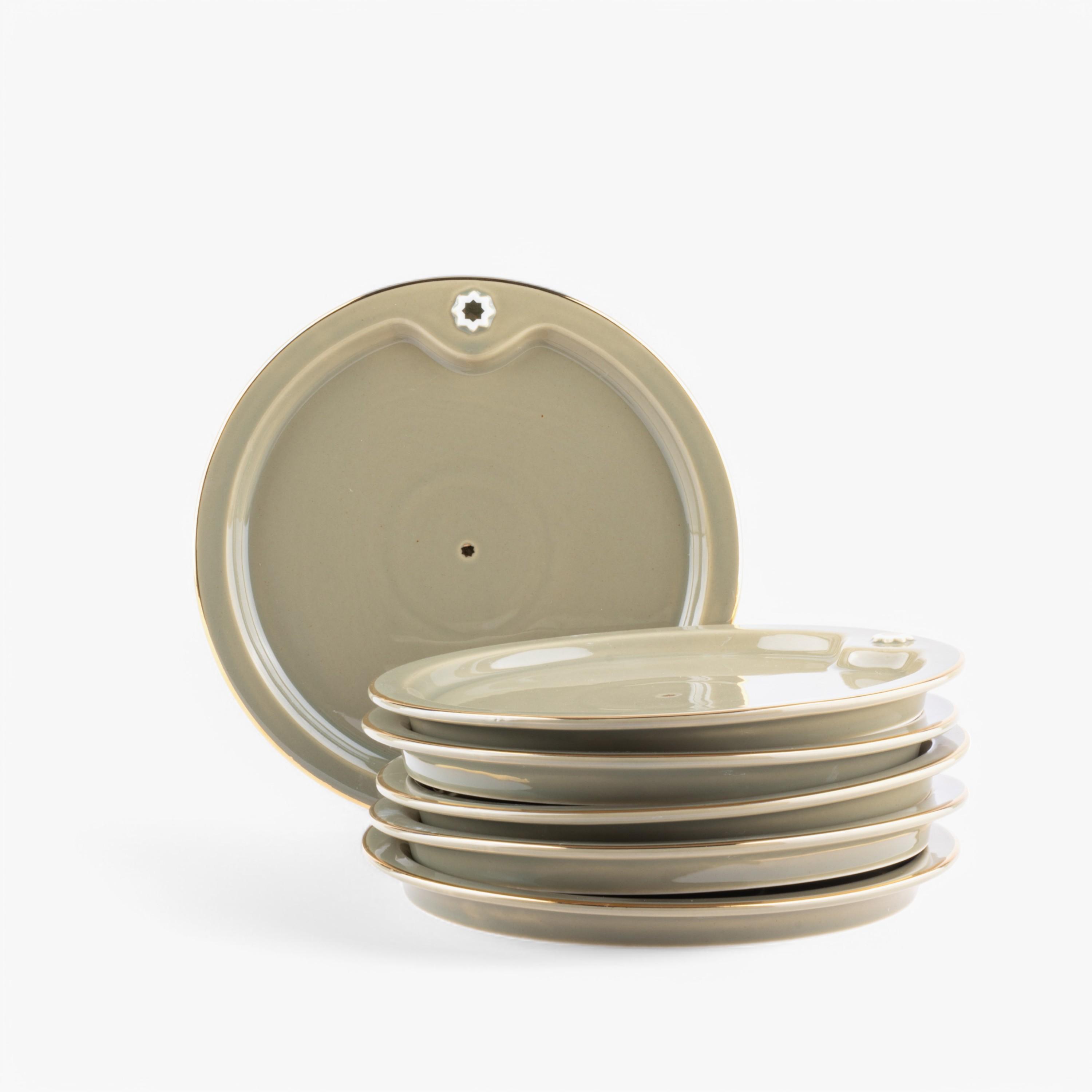 Porcelain 6-Piece Cake Serving Set-household-dining-serveware-cakestands-image-3