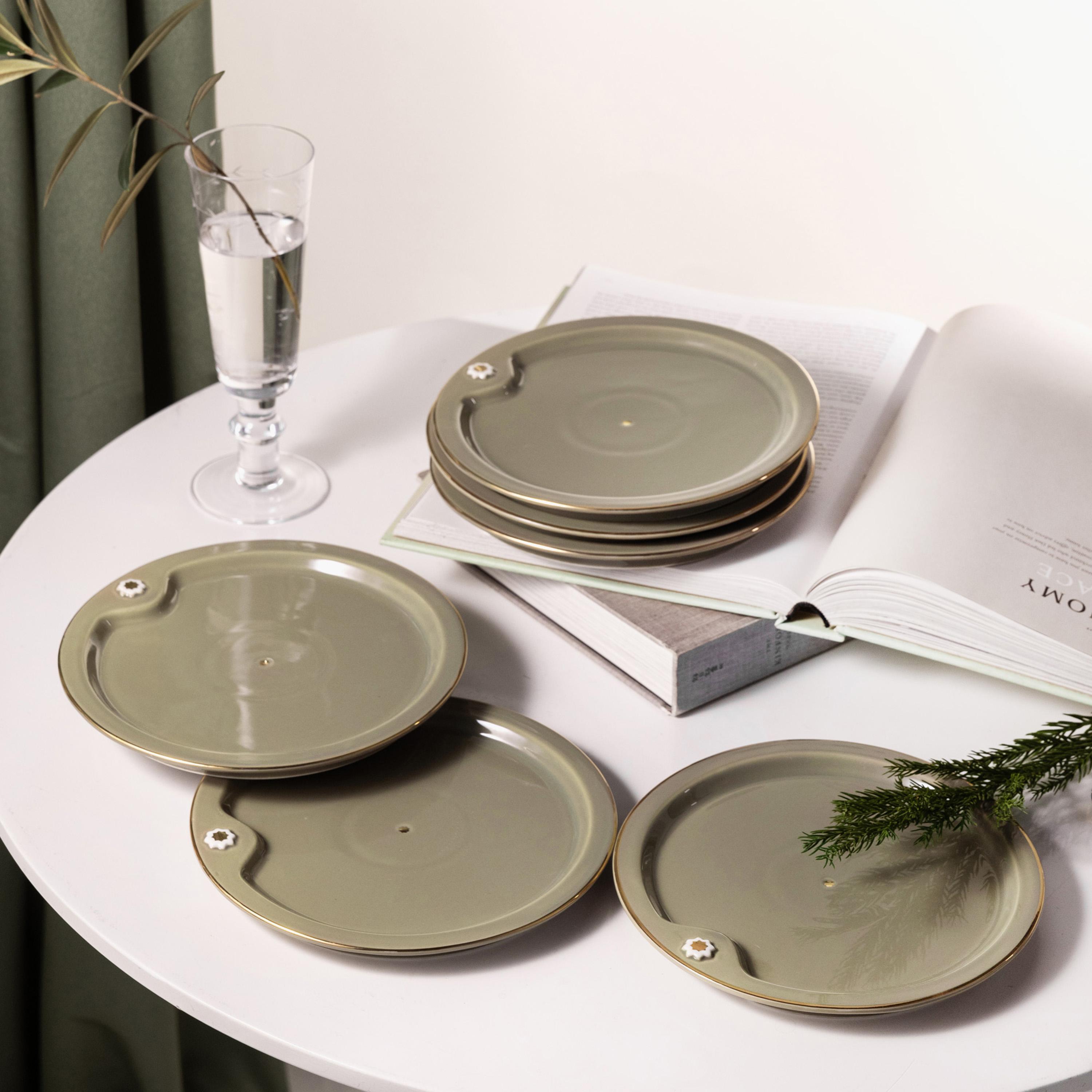 Porcelain 6-Piece Cake Serving Set-household-dining-serveware-cakestands-image-4
