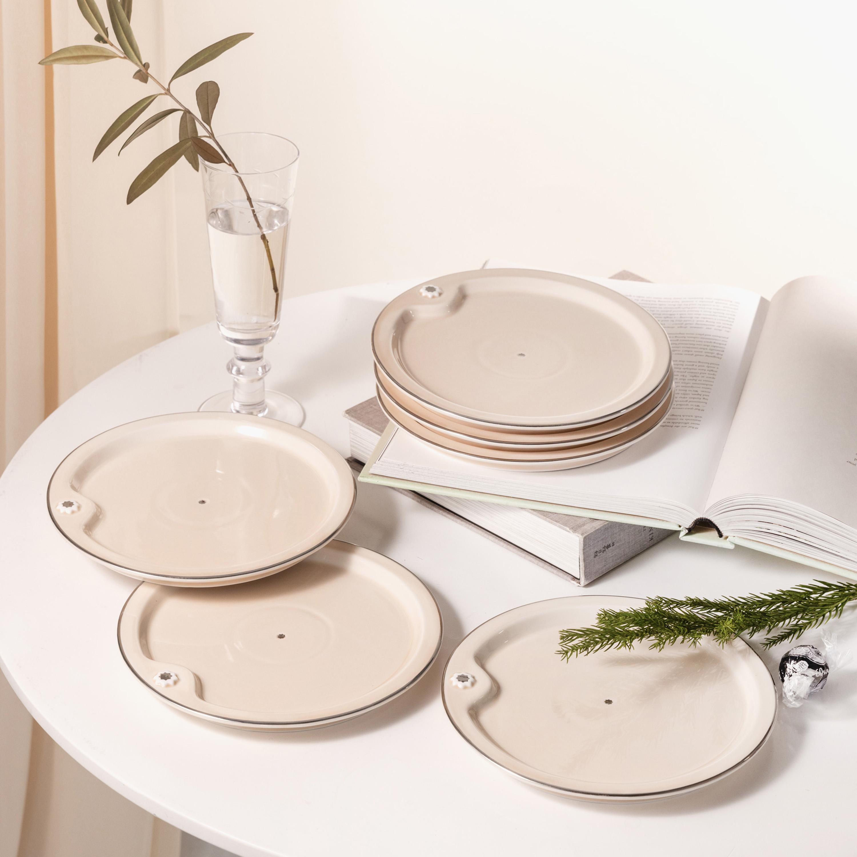 Porcelain 6-Piece Cake Serving Set-household-dining-serveware-cakestands-image-1