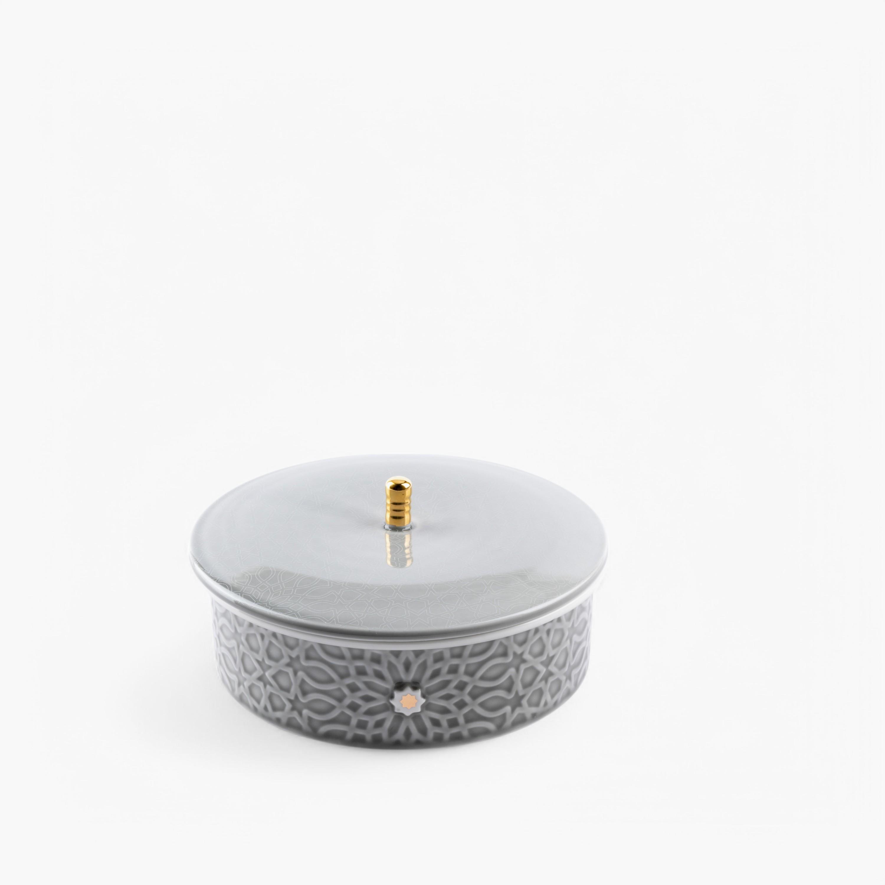 Textured Porcelain Nuts and Dates Serving Bowl-household-dining-dinnerware-bowls-image-2