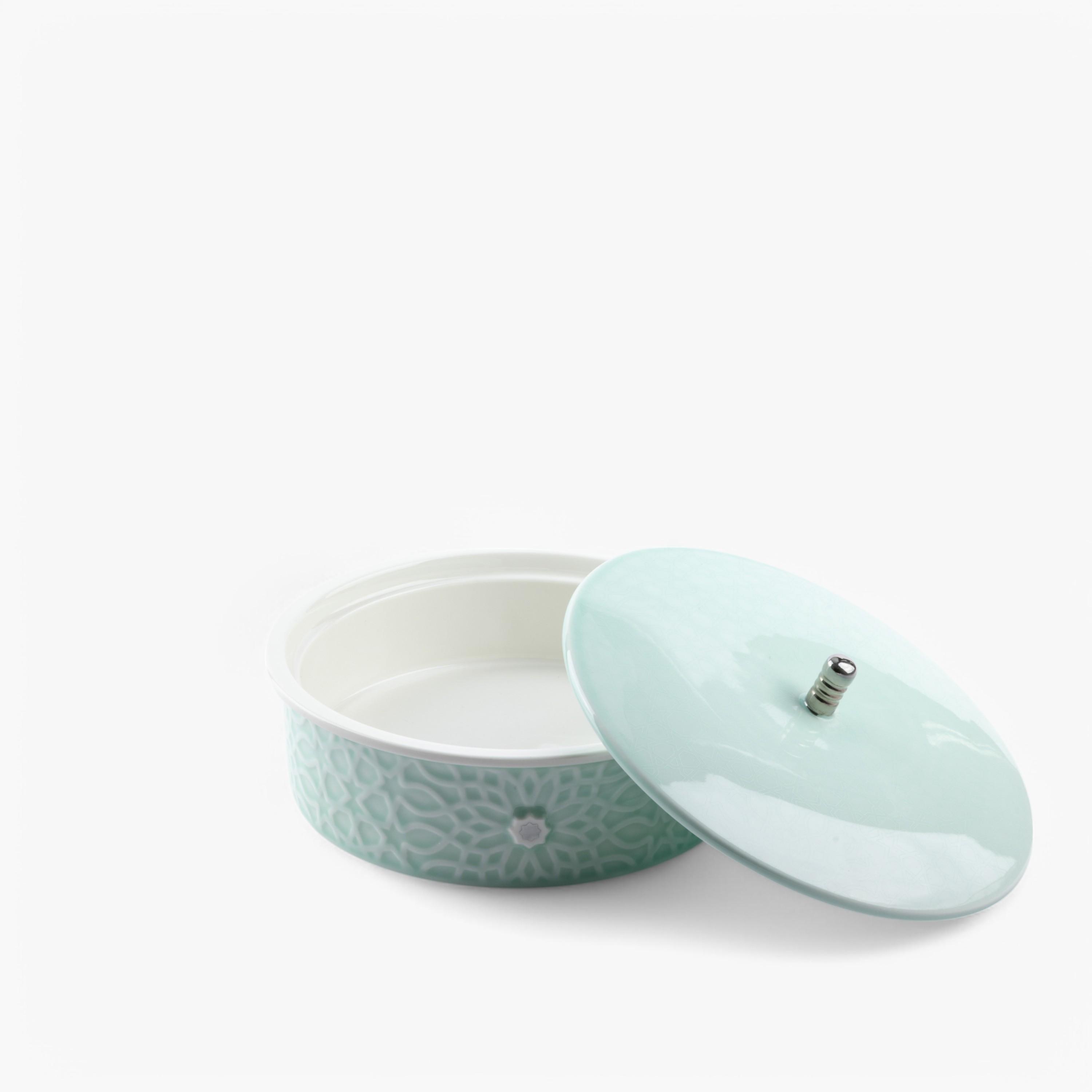 Textured Porcelain Nuts and Dates Serving Bowl-household-dining-dinnerware-bowls-image-4