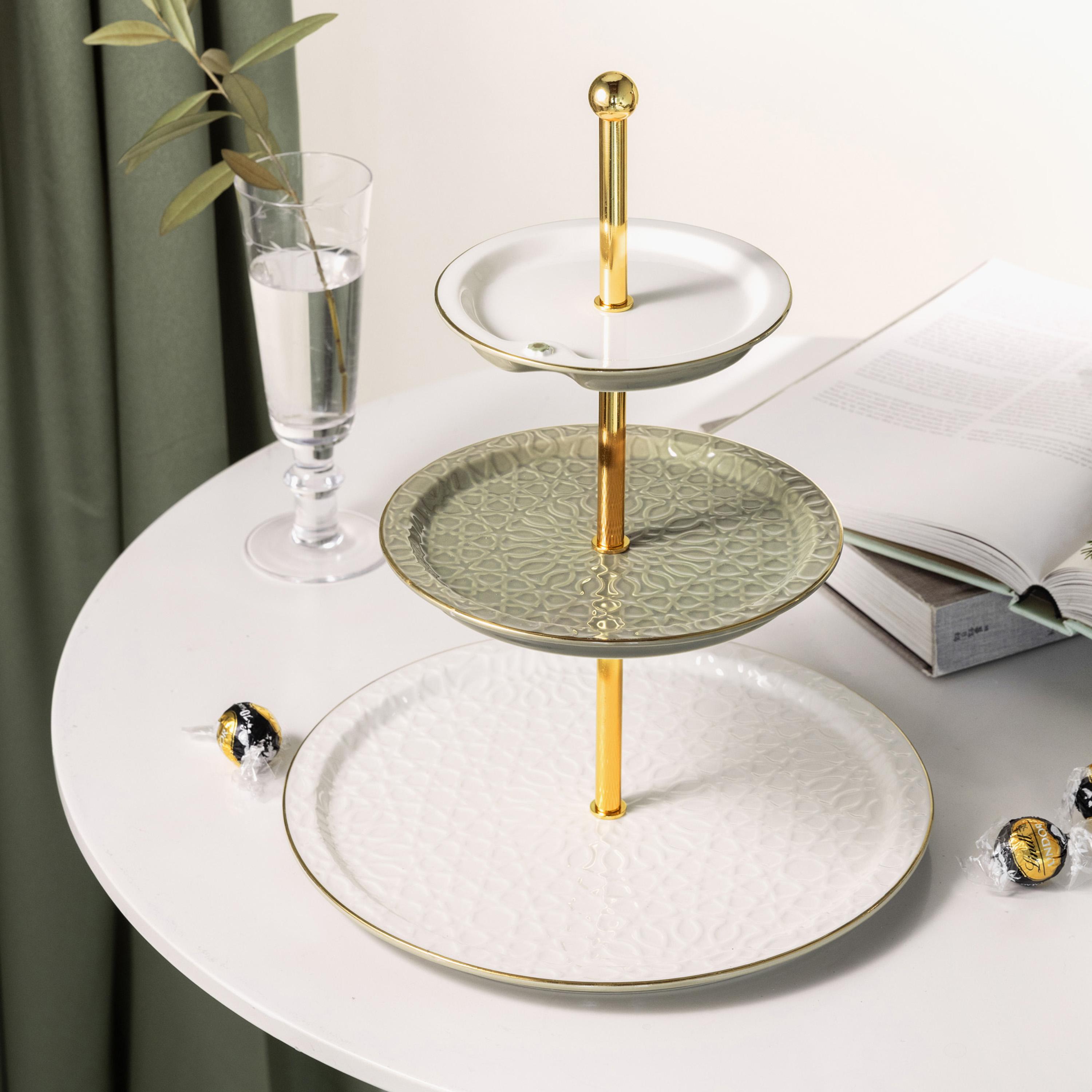 Porcelain 3-Tier Serving Platter-household-dining-serveware-servingplatters-image-1