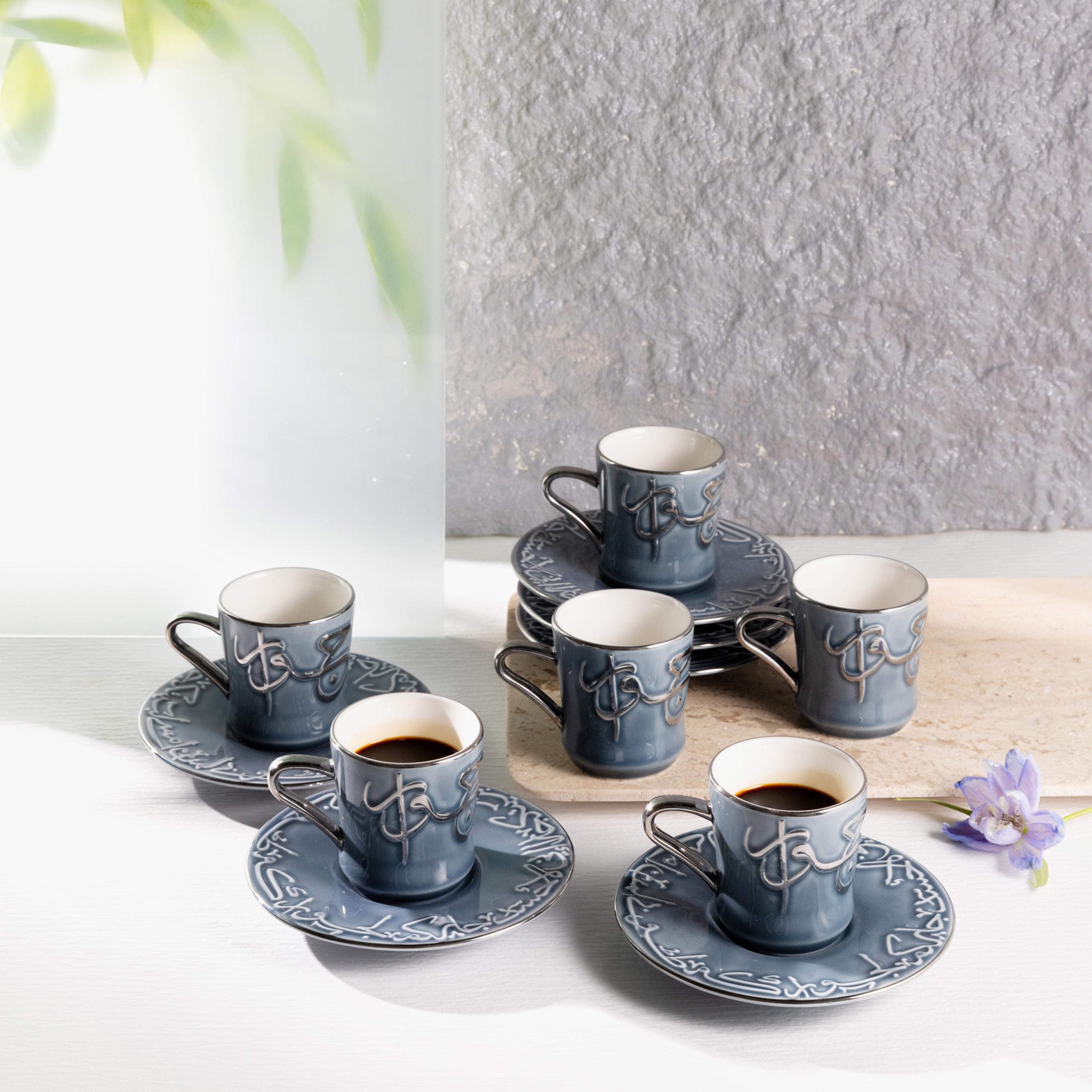 Textured 12-Piece Cup and Saucer Set-household-dining-teaandcoffee-teaandcoffeesets-image-1