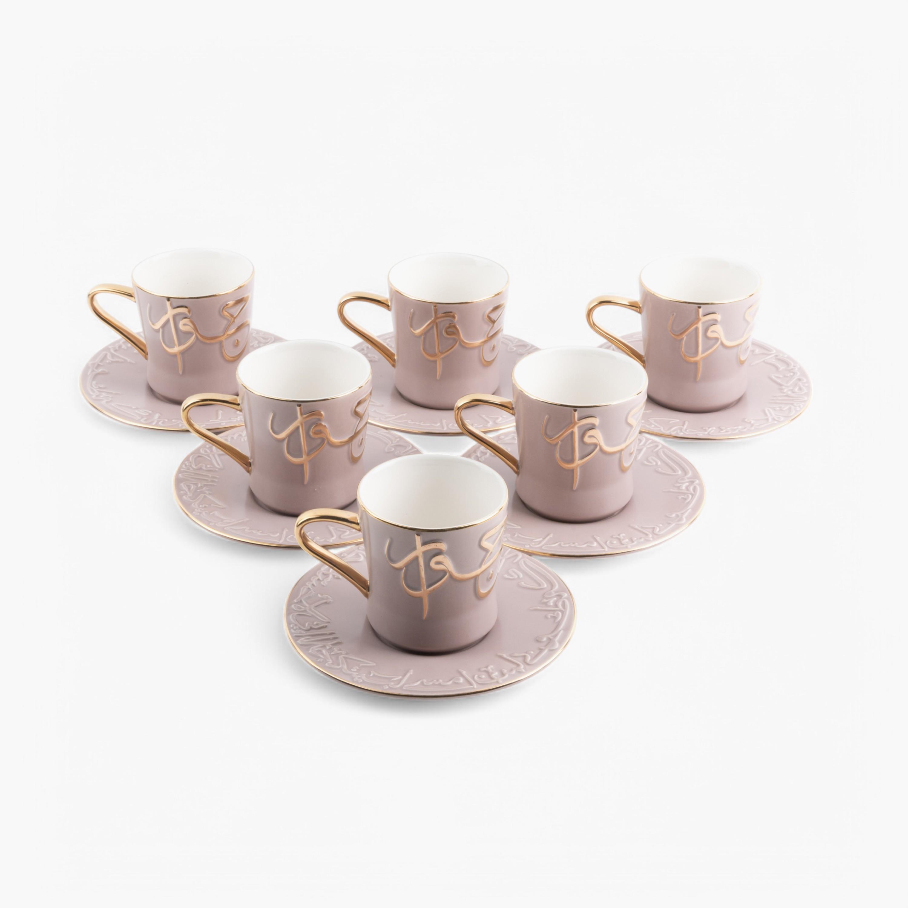 Textured 12-Piece Cup and Saucer Set-household-dining-teaandcoffee-teaandcoffeesets-image-4