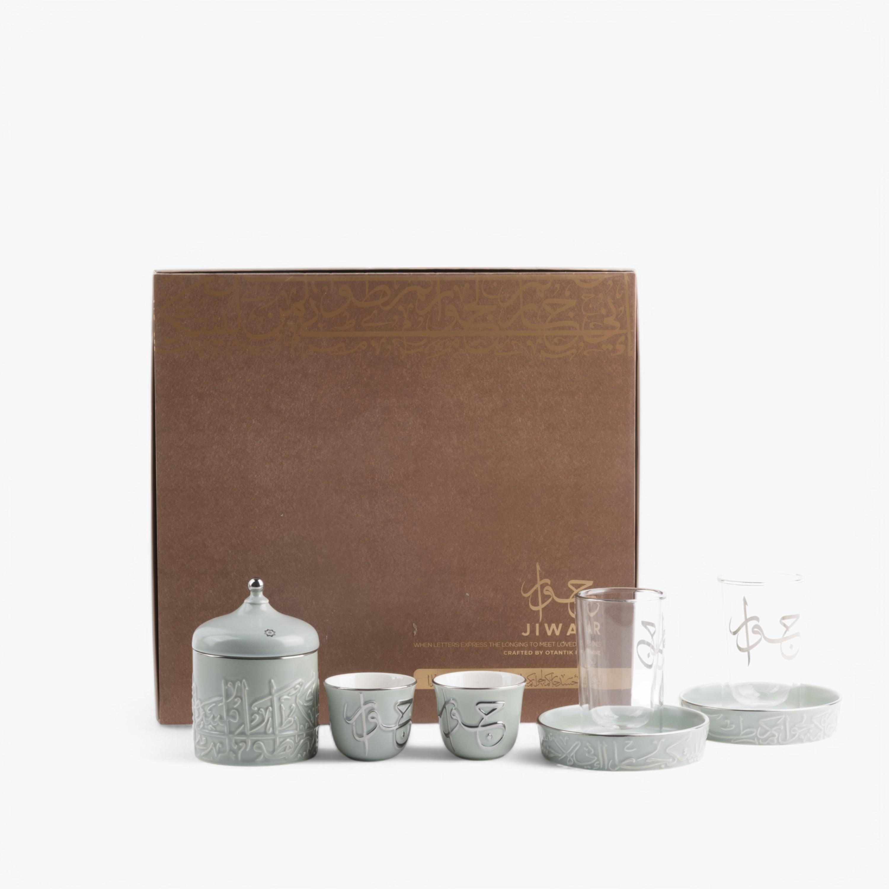 طقم فناجين قهوة وصحون مع إناء سكر 18 قطعة من أوتانتيك-household-dining-teaandcoffee-teaandcoffeesets-image-5