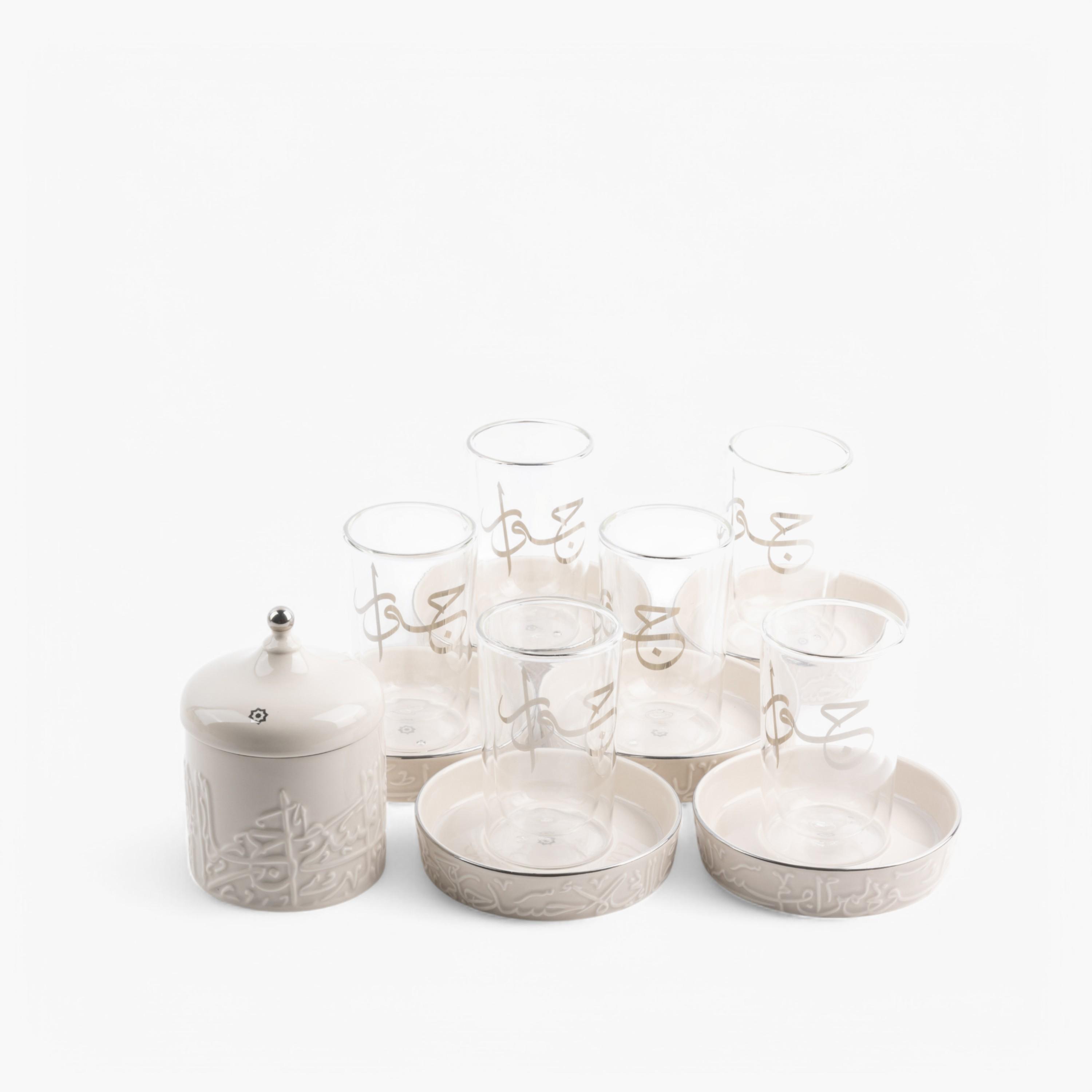 طقم فناجين وكاسات وصحون 18 قطعة مع وعاء سكر من أوتانيك-household-dining-teaandcoffee-teaandcoffeesets-image-3
