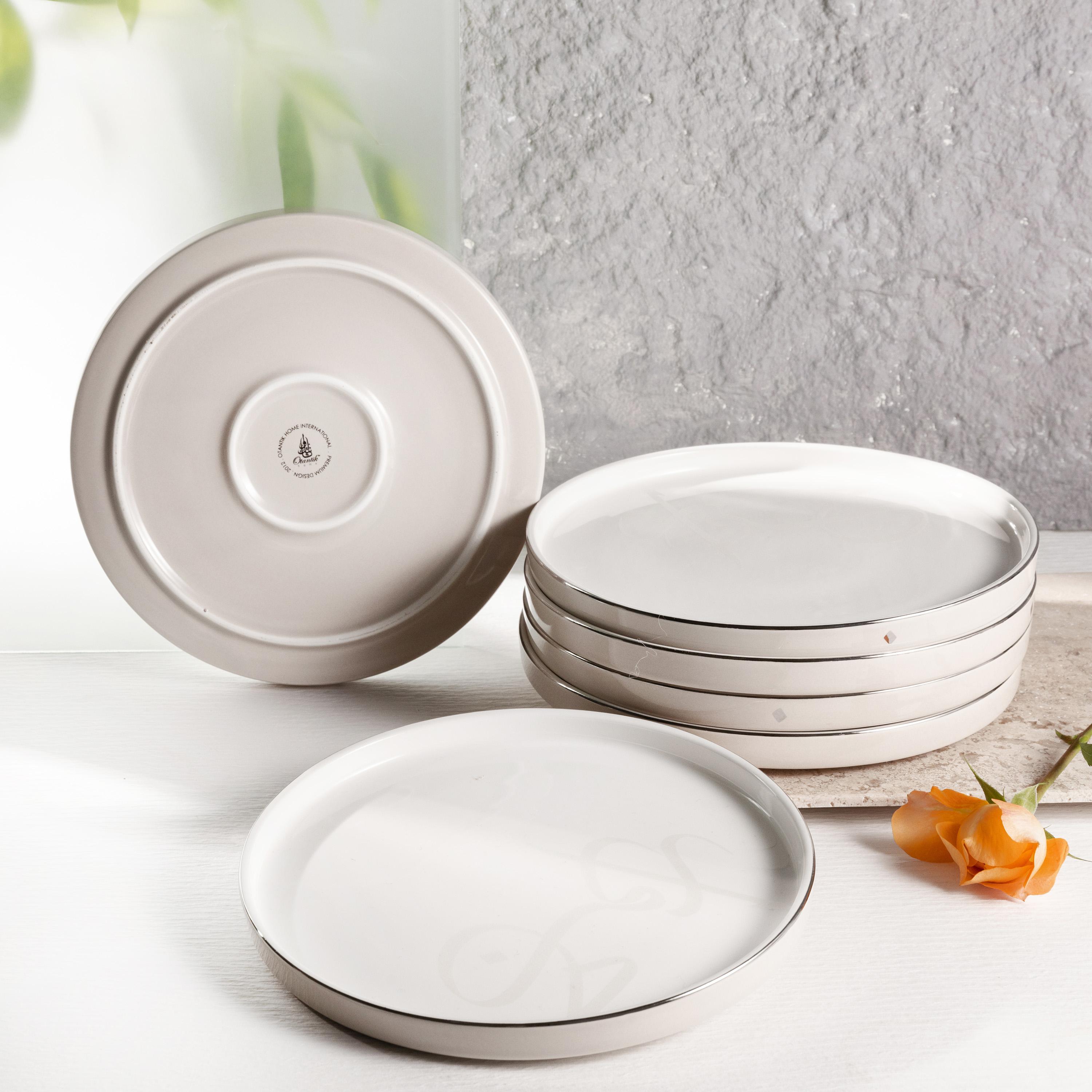 طقم صحون تقديم بورسلان 6 قطع من أوتانتيك-household-dining-dinnerware-plates-image-4