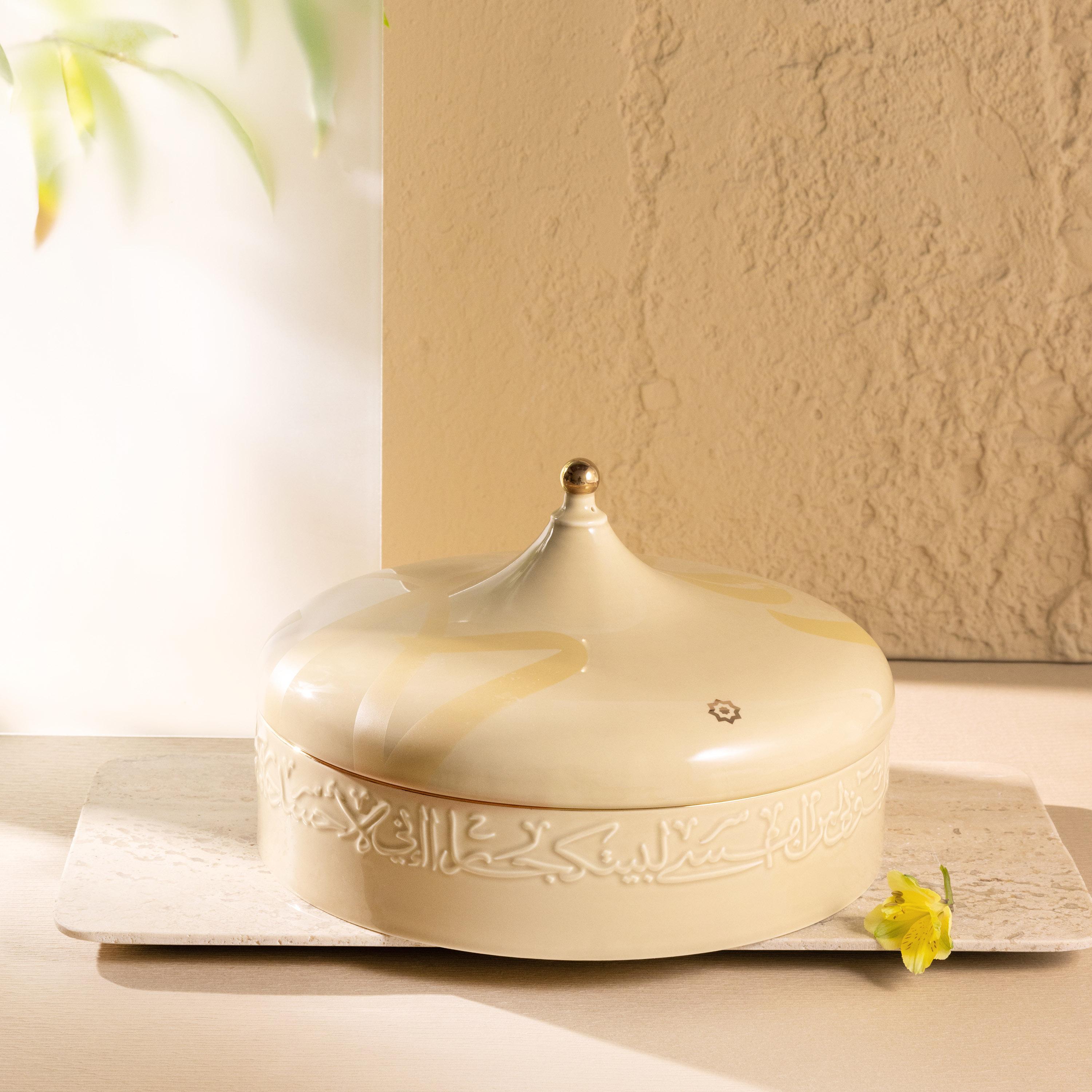 وعاء تمر بورسلان بغطاء من أوتانتيك-household-dining-dinnerware-bowls-image-1
