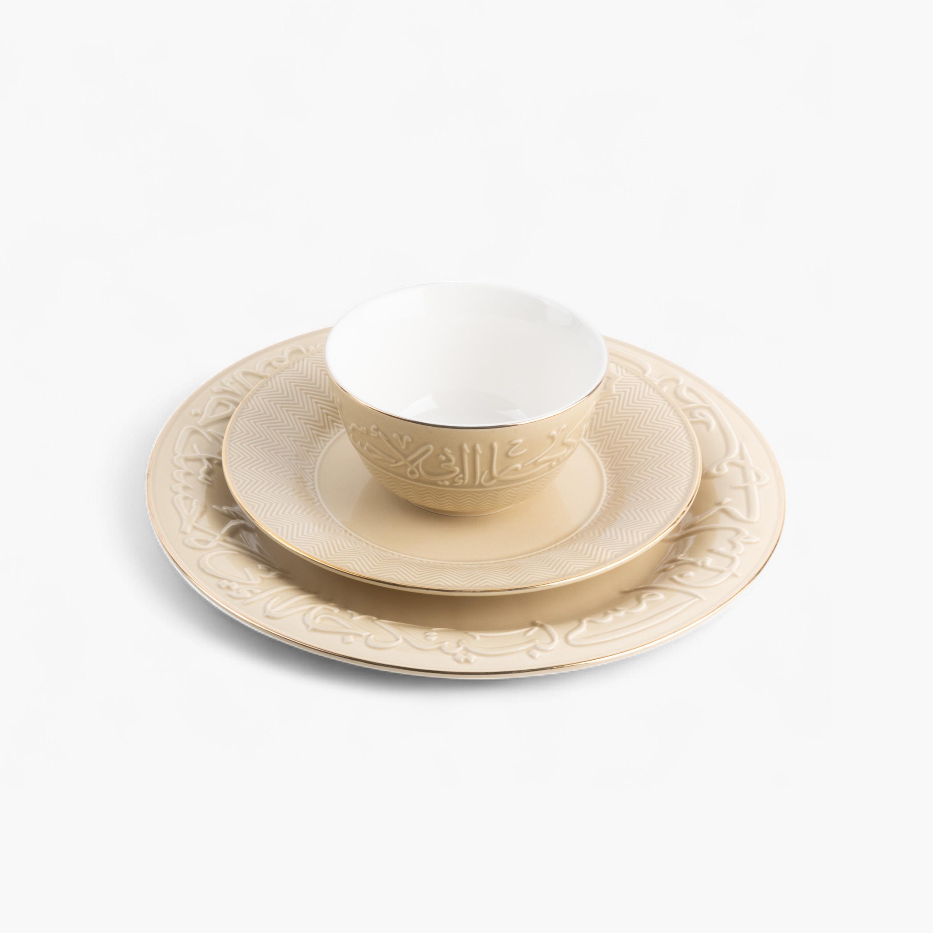 طقم أدوات العشاء بورسلان 18 قطعة من أوتانتيك  - لـ 6 أفراد-household-dining-dinnerware-dinnersets-image-4
