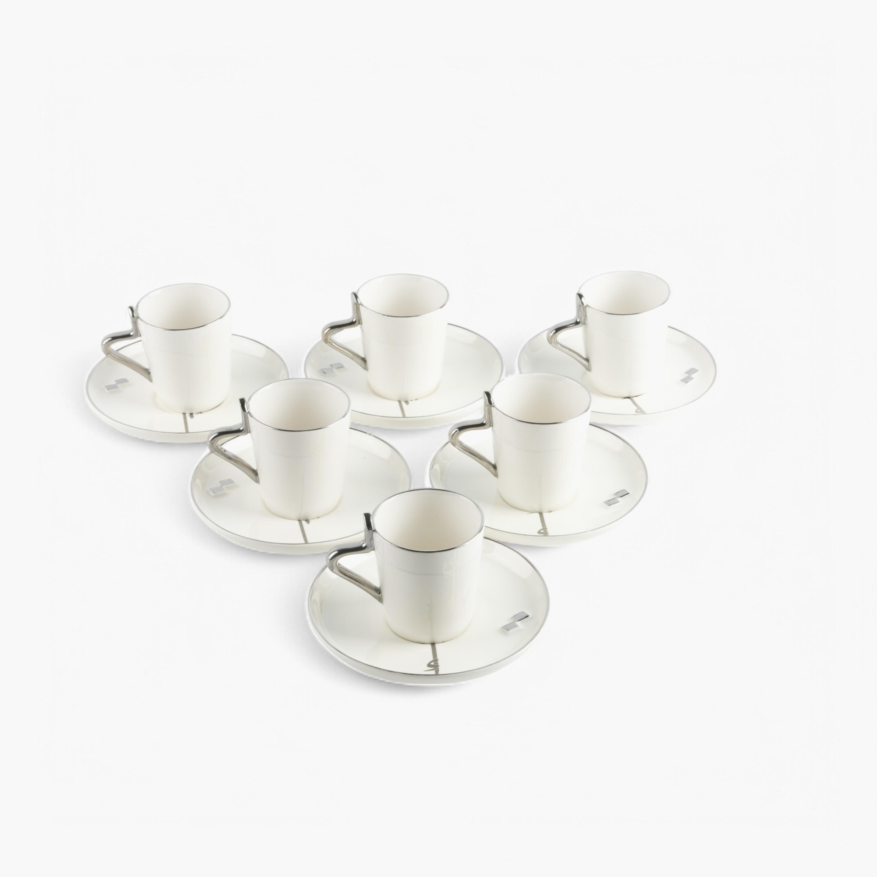 Calligraphy Detail 12-Piece Porcelain Turkish Coffee Set-household-dining-teaandcoffee-teaandcoffeesets-image-3
