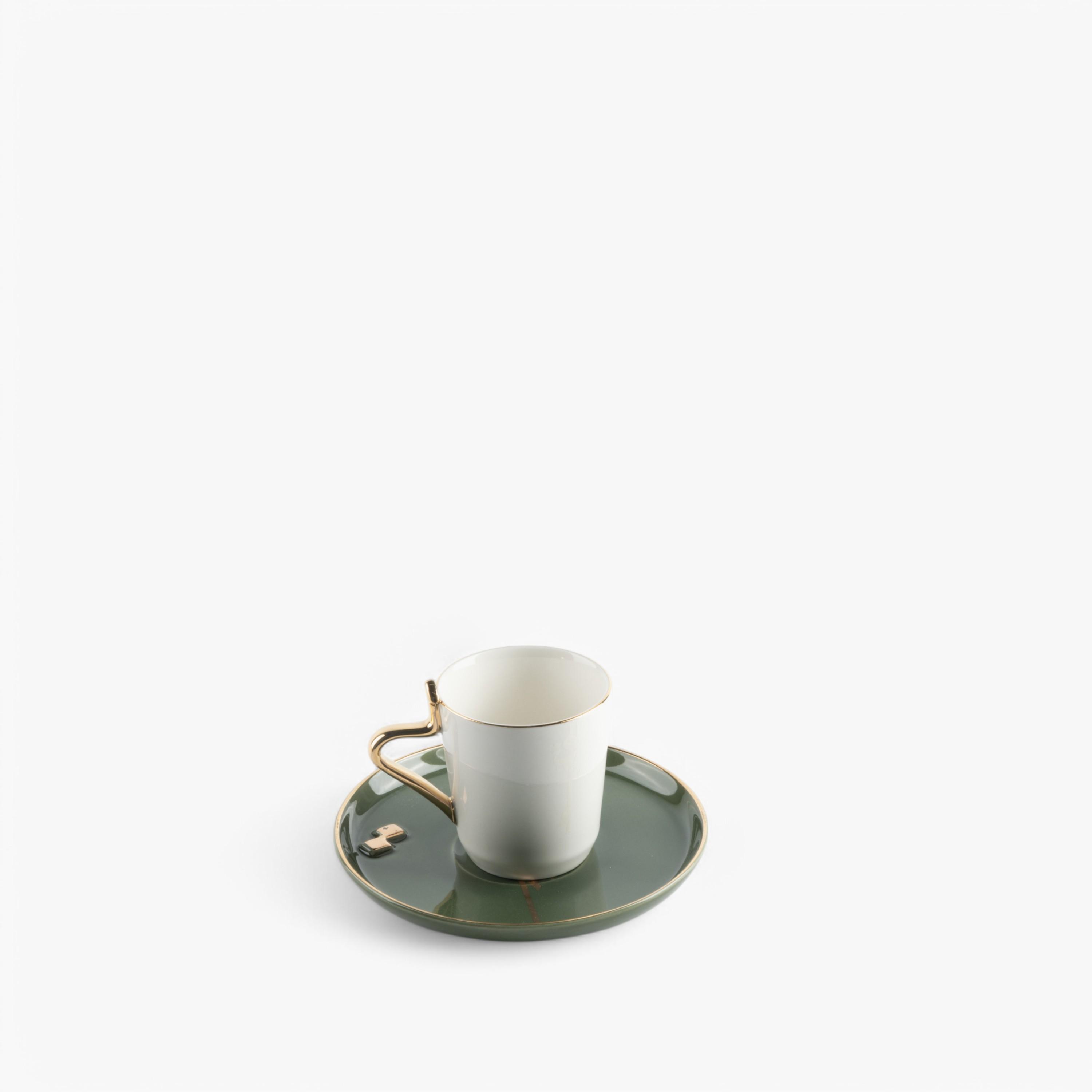 Calligraphy Detail 12-Piece Porcelain Cup and Saucer Set-household-dining-teaandcoffee-teaandcoffeesets-image-4