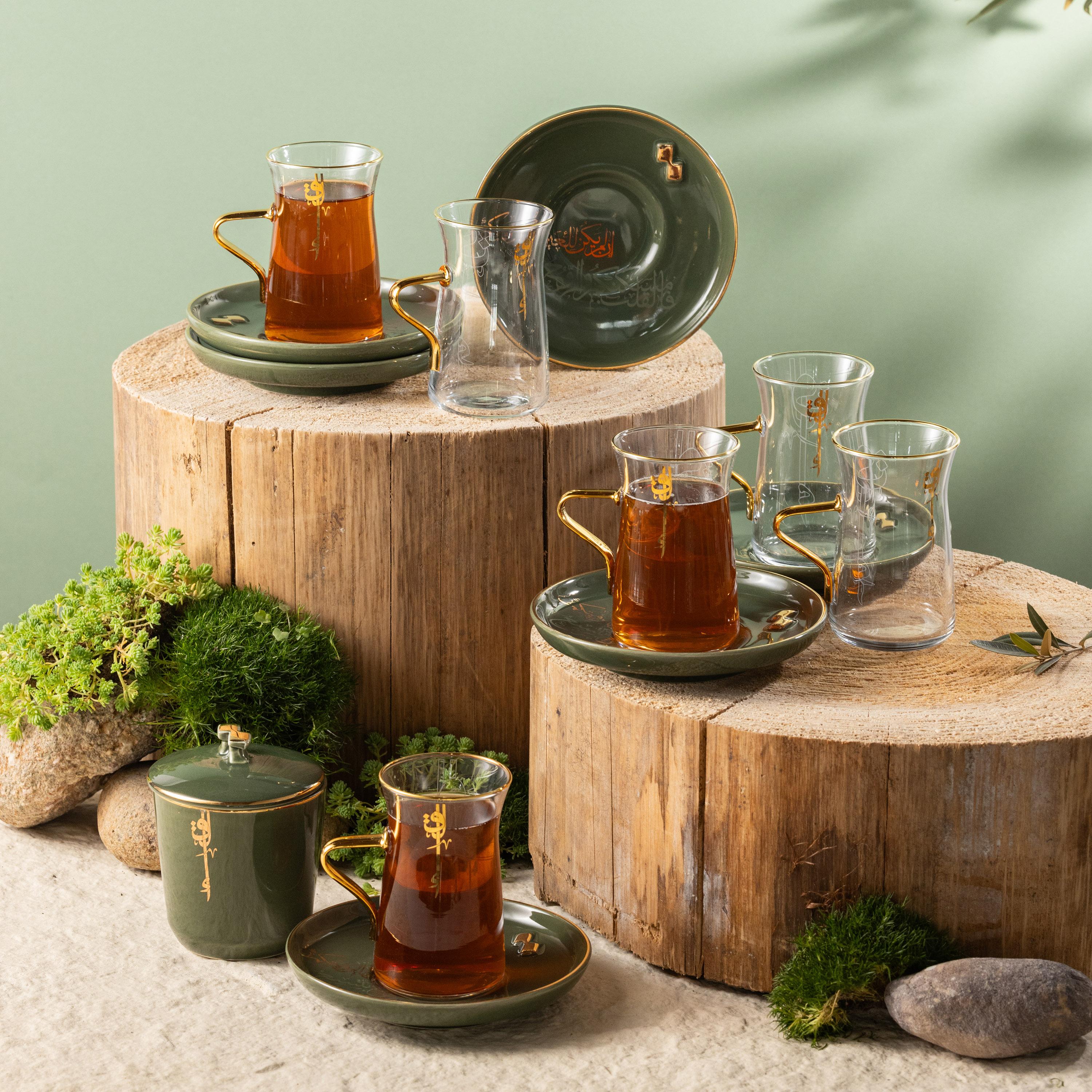 طقم فناجين قهوة بورسلان 19 قطعة من أوتانتيك-household-dining-teaandcoffee-teaandcoffeesets-image-1