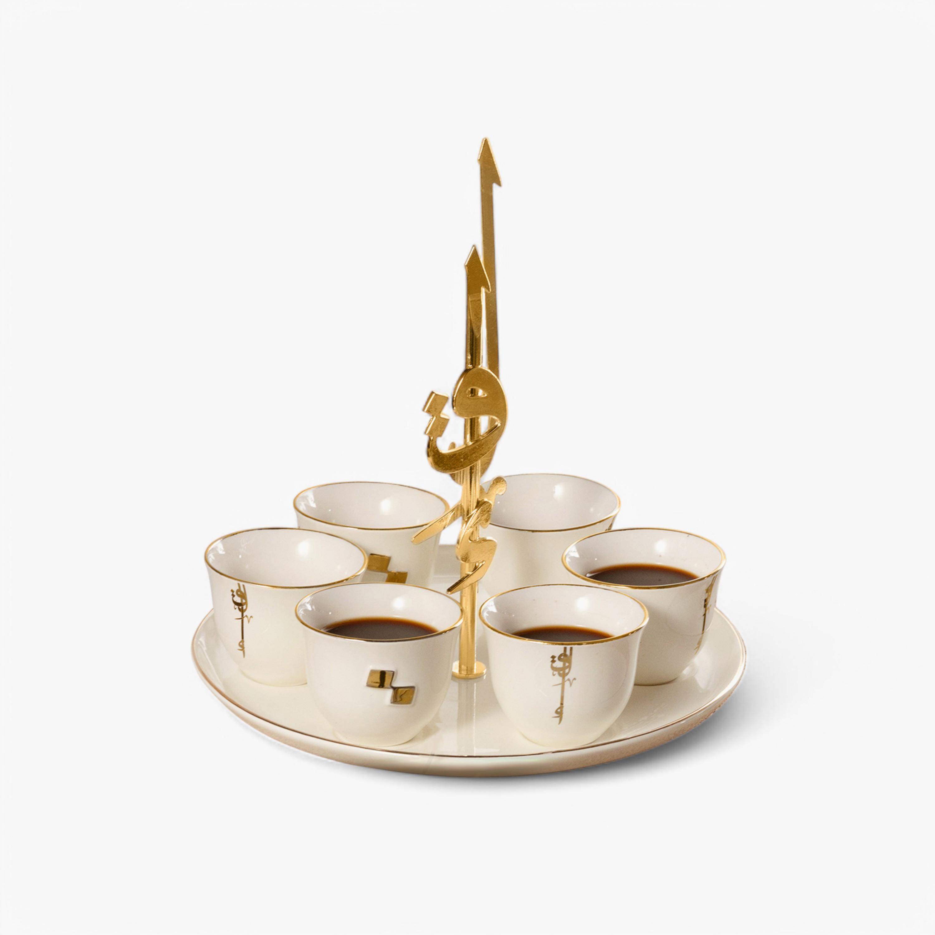 Porcelain 7-Piece Arabic Coffee Set-household-dining-teaandcoffee-teaandcoffeesets-image-3