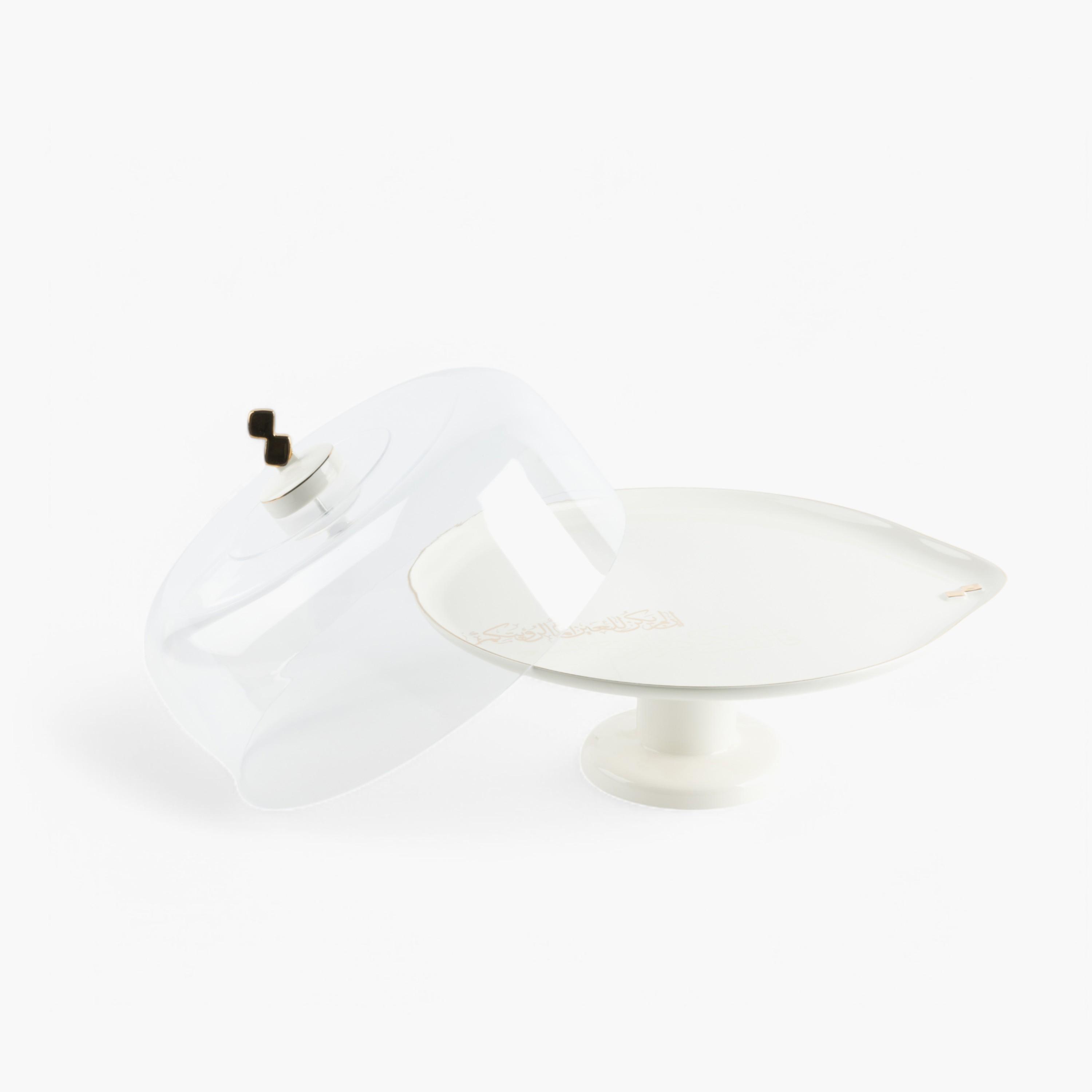 Solid 9-Piece Porcelain Cake Serving Set-household-dining-serveware-cakestands-image-2