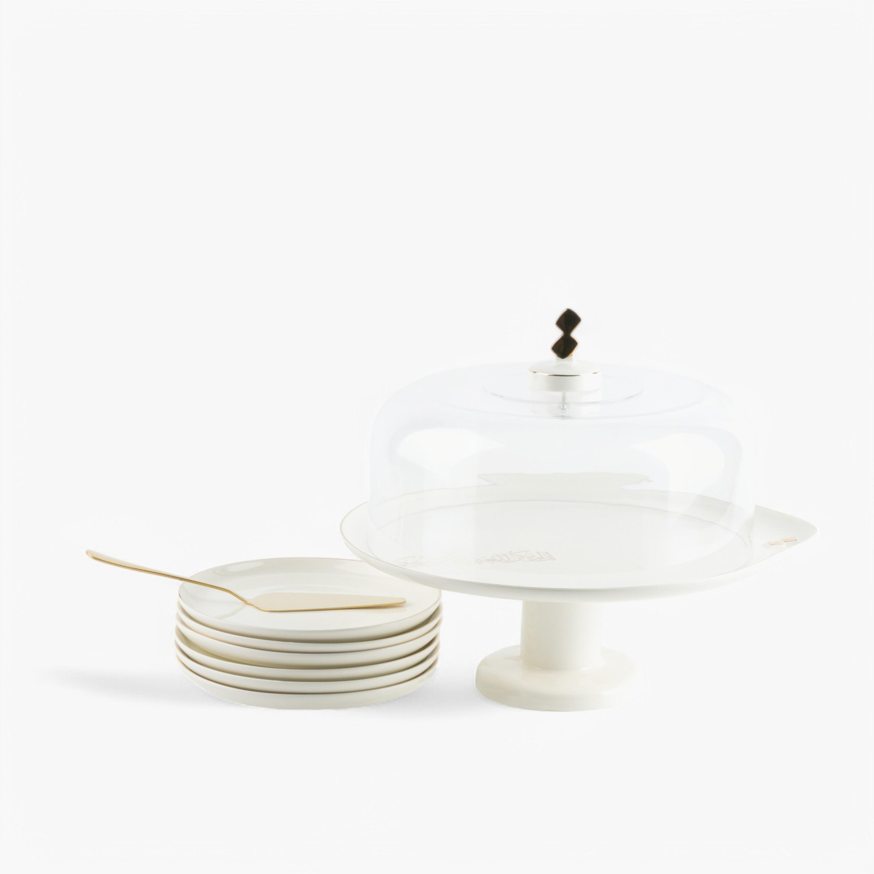 Solid 9-Piece Porcelain Cake Serving Set-household-dining-serveware-cakestands-image-5