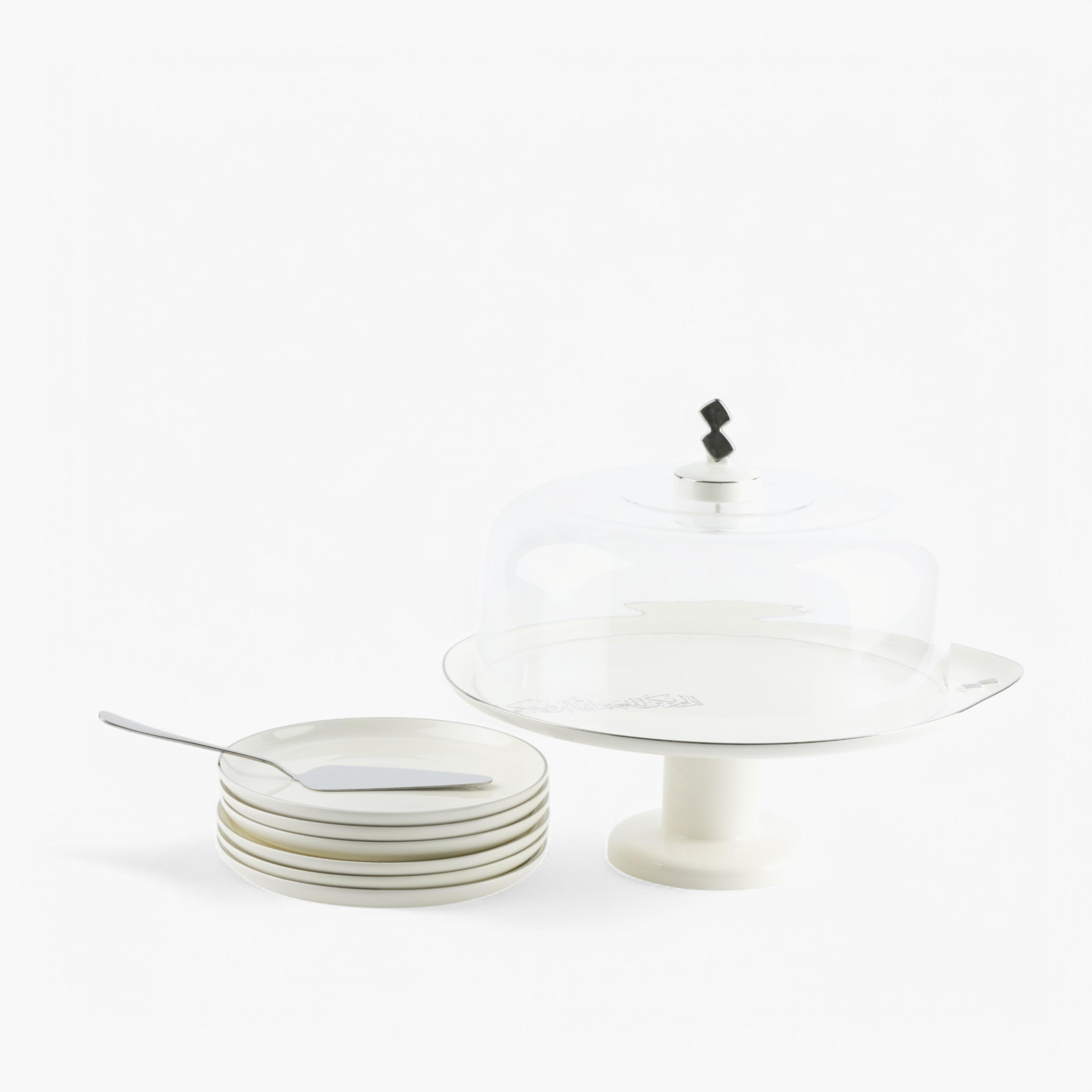 Solid 9-Piece Porcelain Cake Serving Set-household-dining-serveware-cakestands-image-5