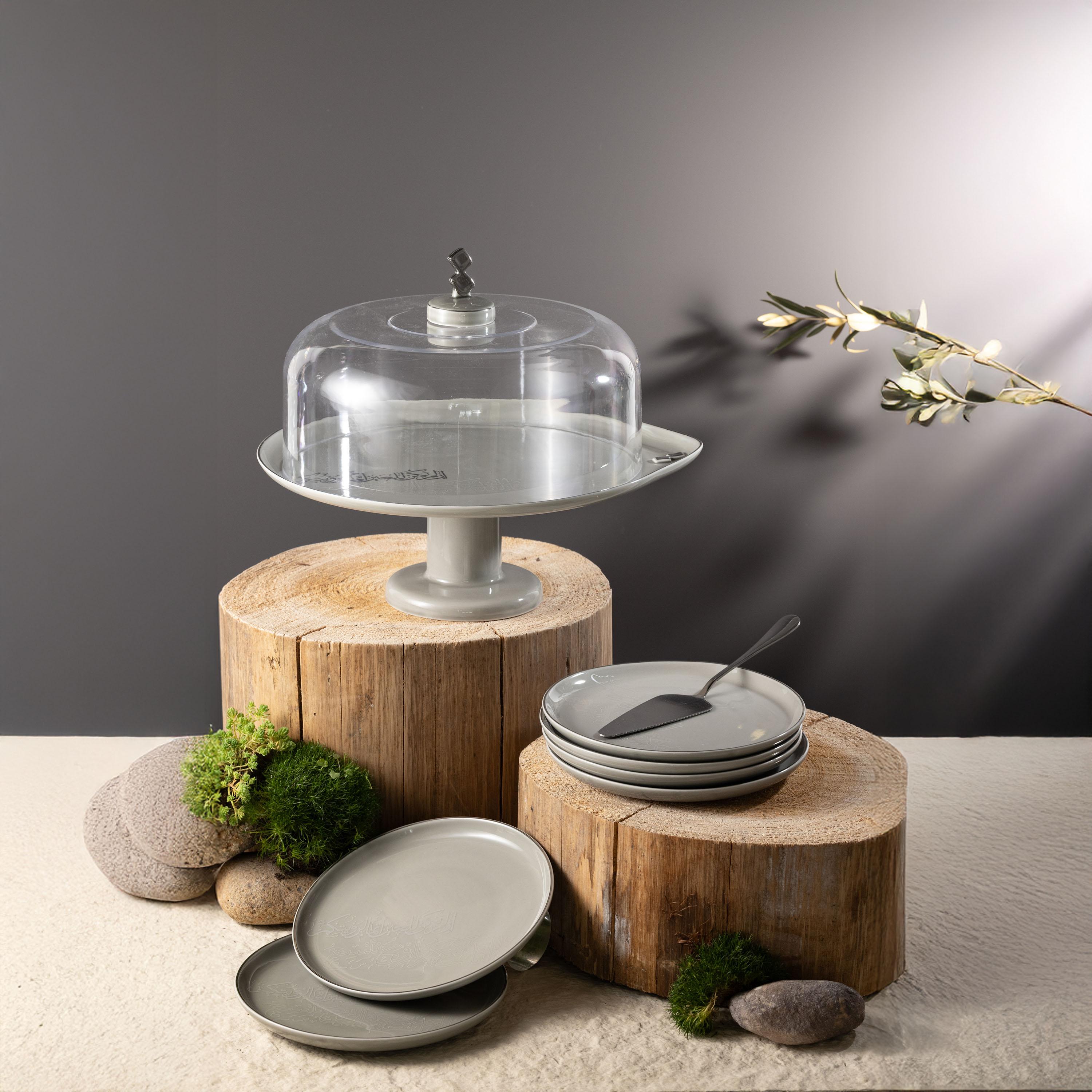 Solid 9-Piece Porcelain Cake Serving Set-household-dining-serveware-cakestands-image-1