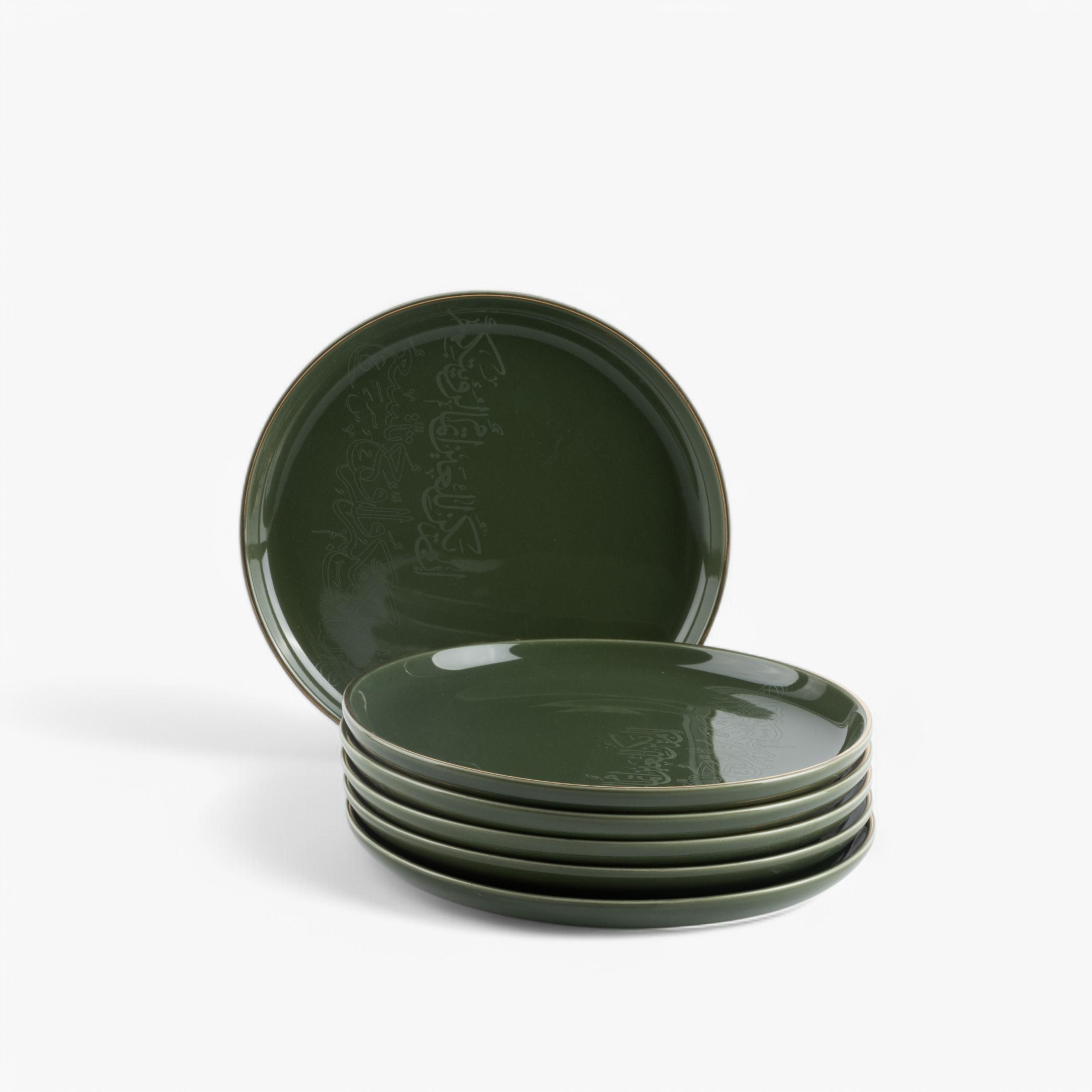 Porcelain 6-Piece Cake Serving Set-household-dining-dinnerware-plates-image-3